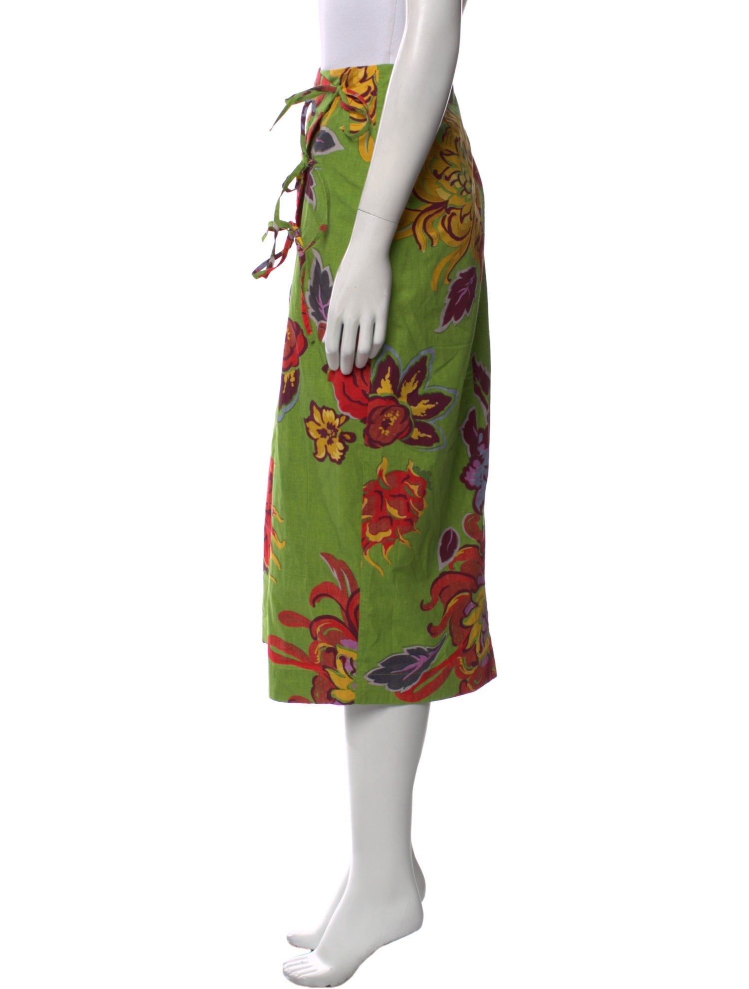 RHODE Floral Print Midi Length Skirt w/ Tags