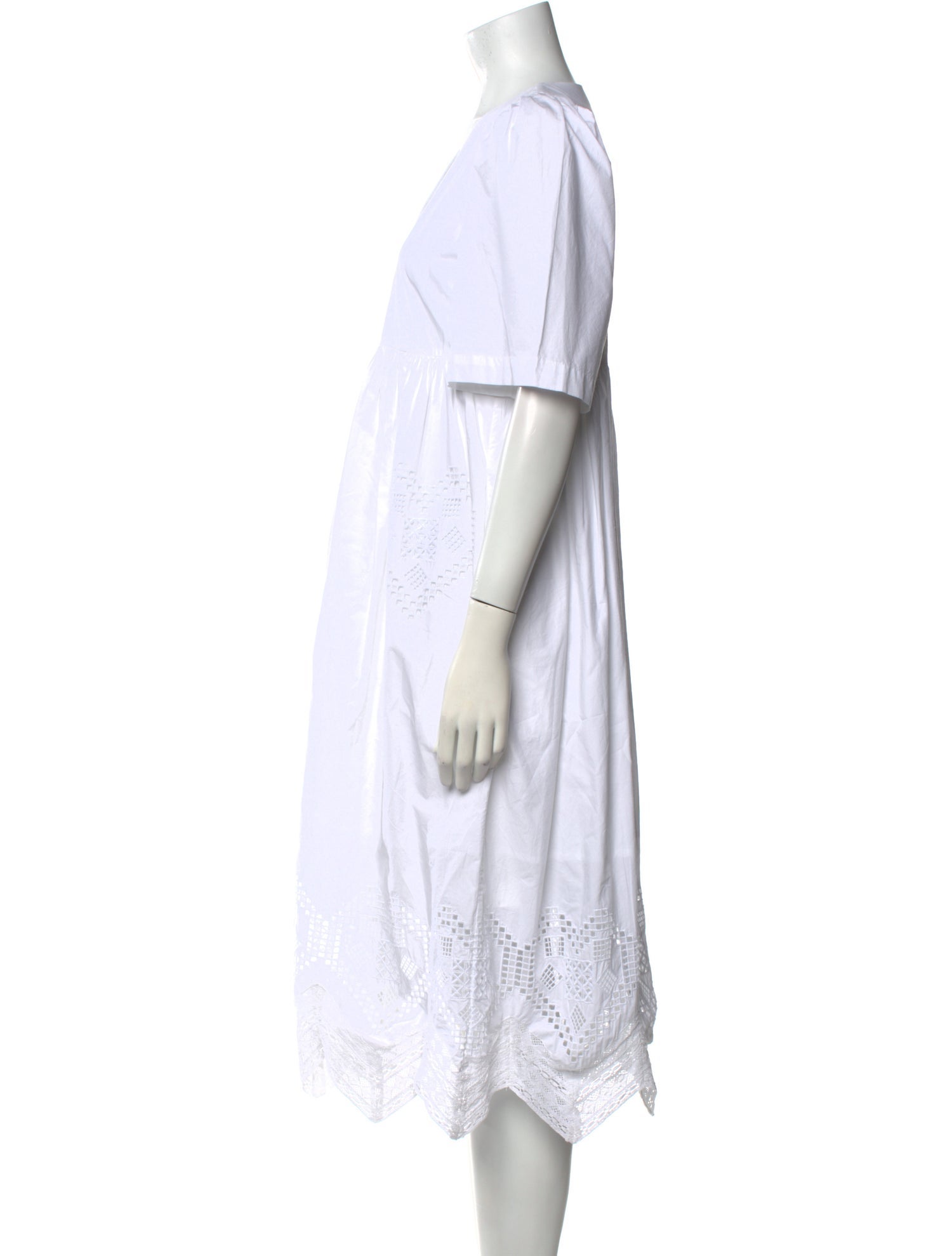 RHODE V-Neck Knee-Length Dress