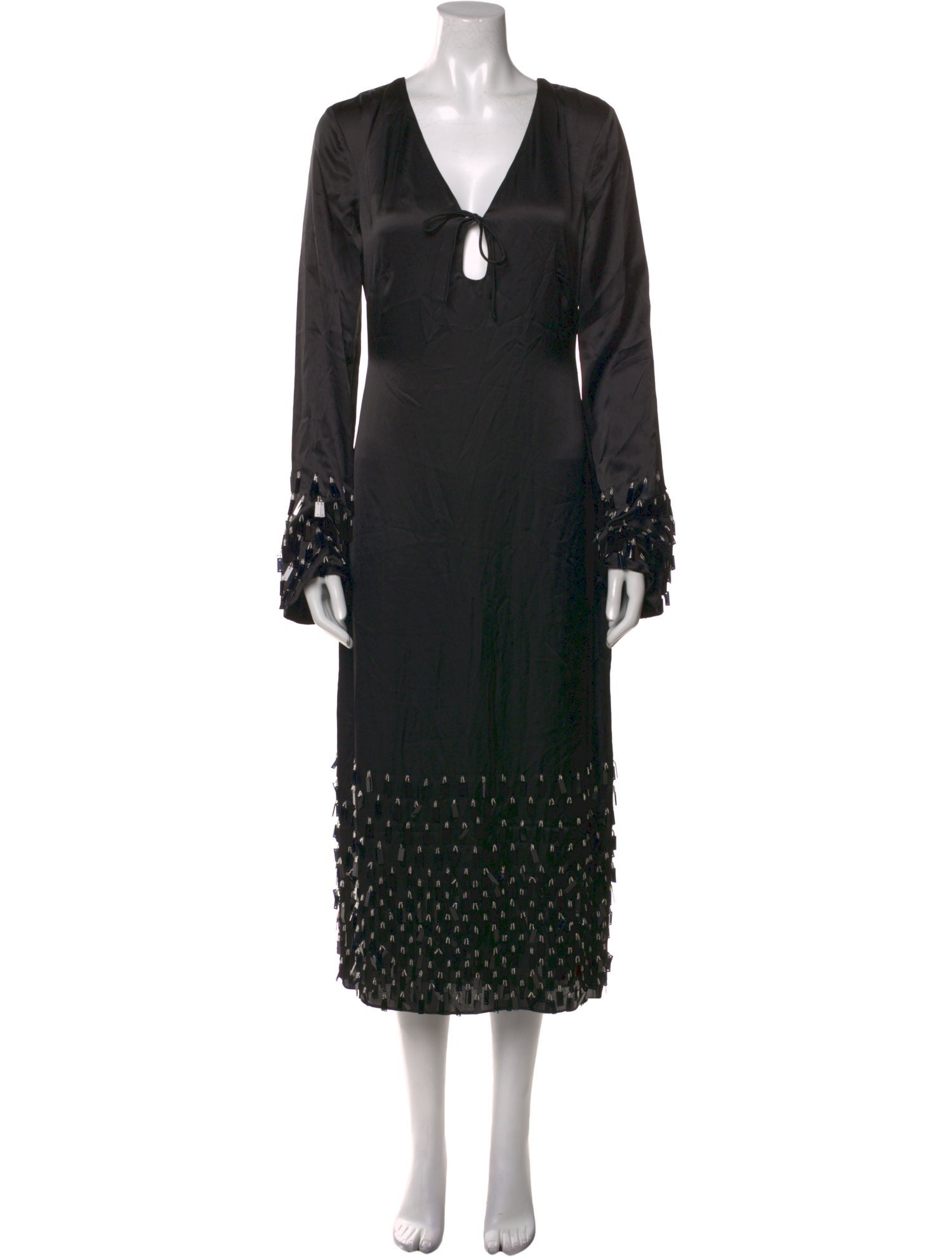 RHODE V-Neck Long Dress