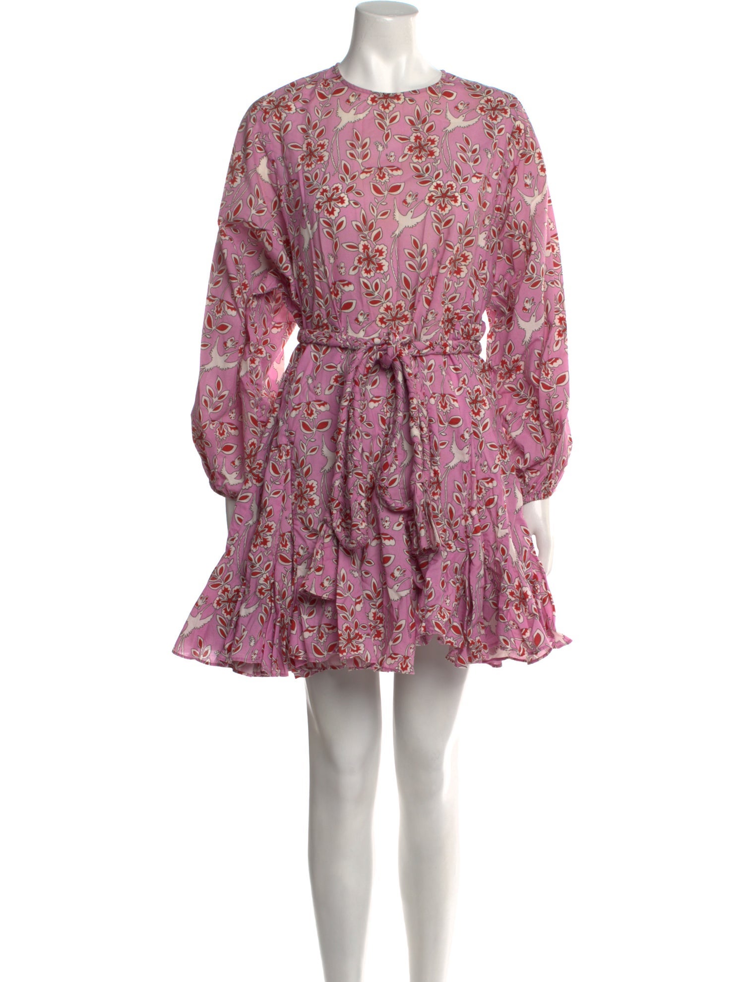 RHODE Floral Print Mini Dress