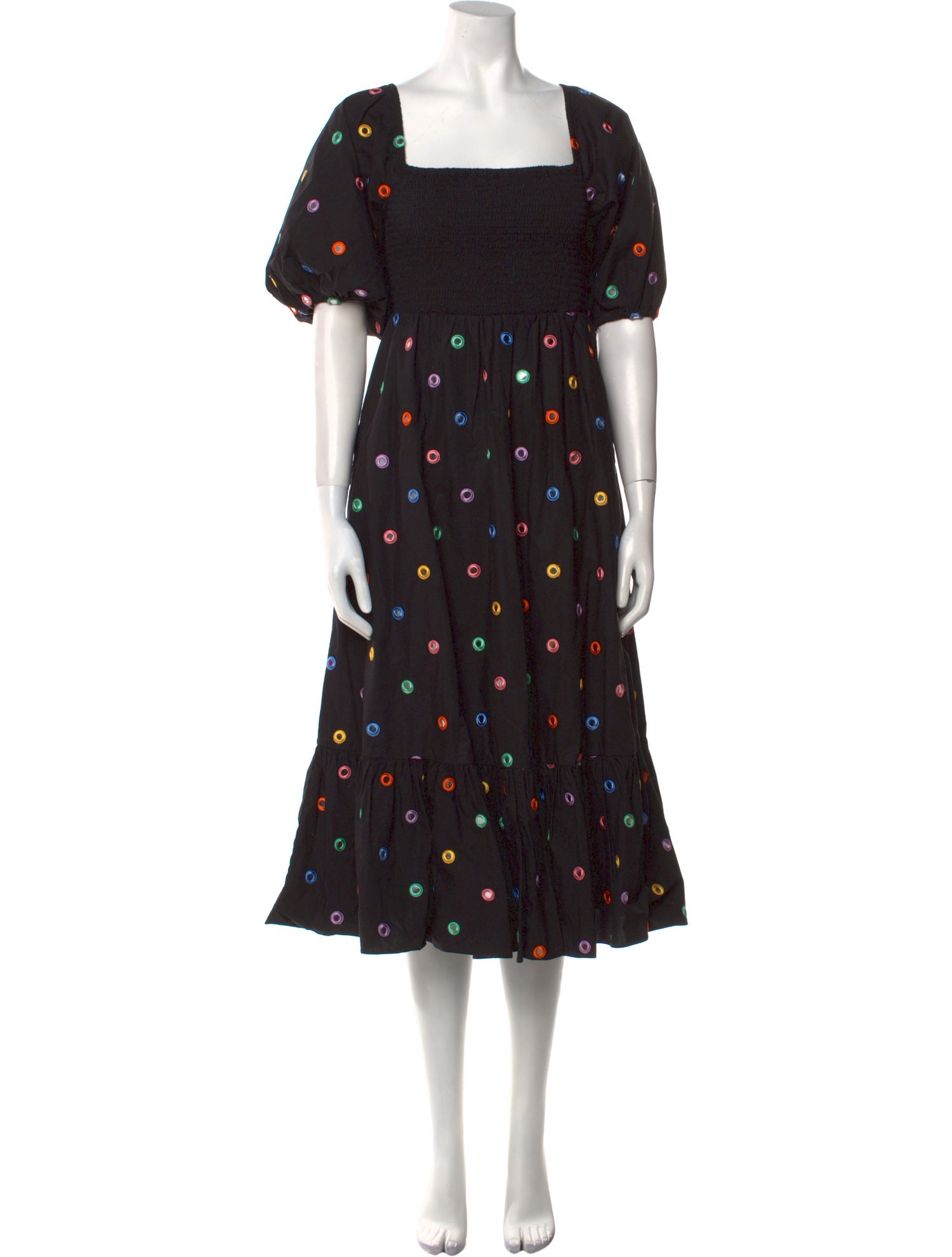 RHODE Polka Dot Print Long Dress