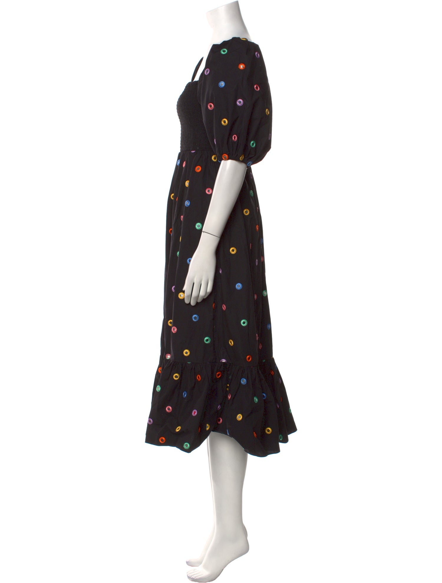 RHODE Polka Dot Print Long Dress