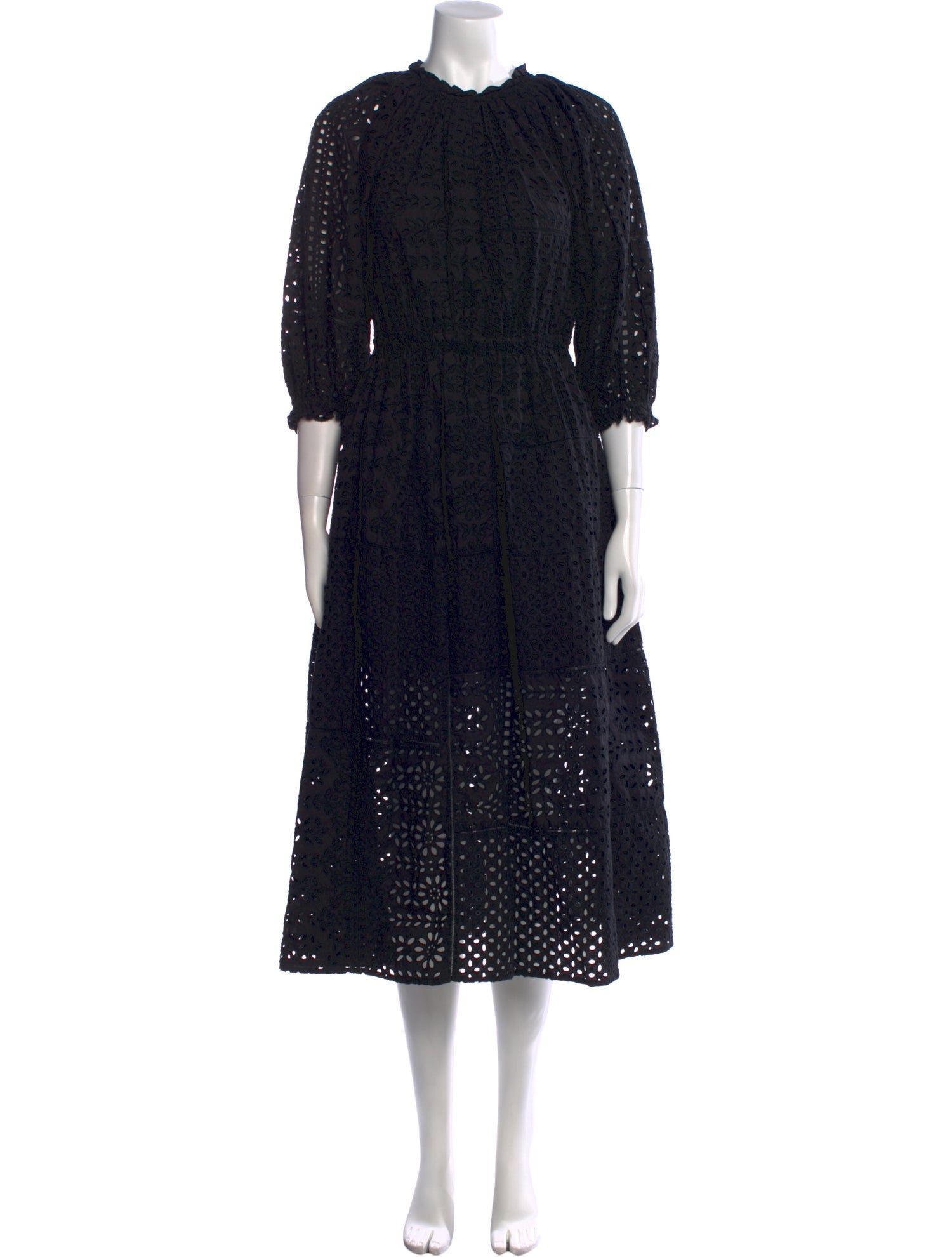RHODE Lace Pattern Long Dress