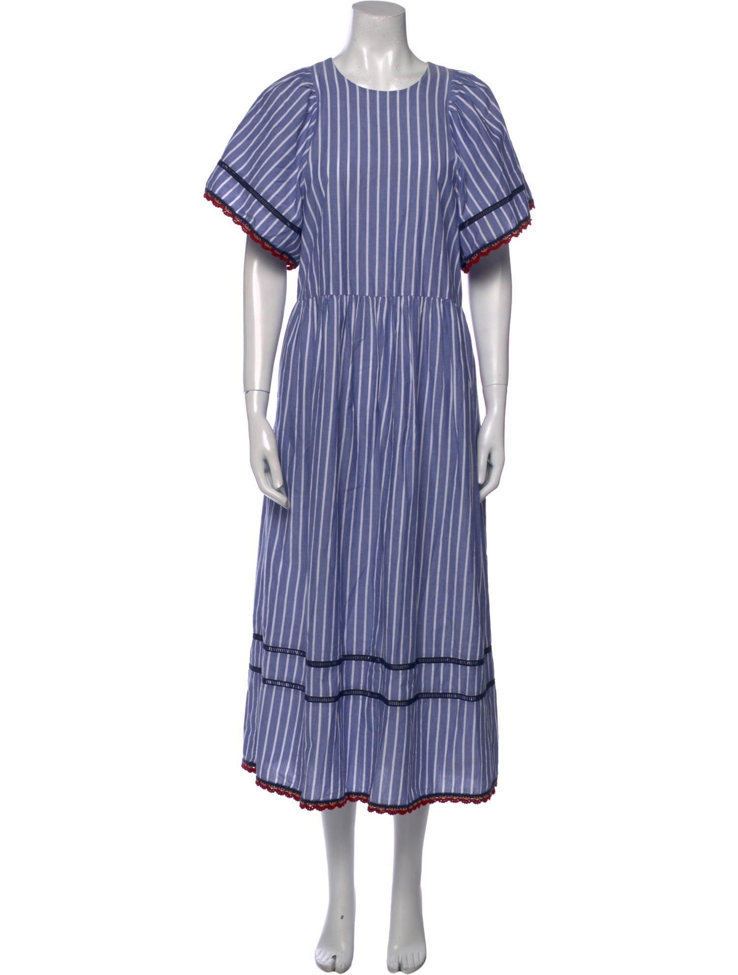 RHODE Striped Long Dress
