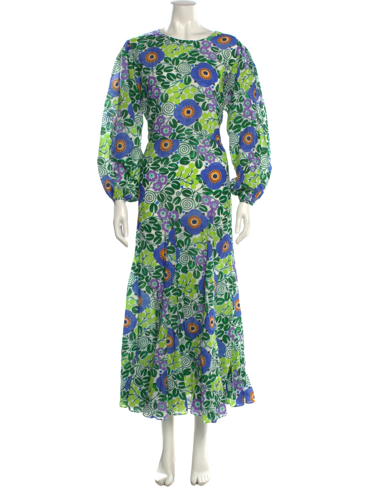 RHODE Floral Print Long Dress