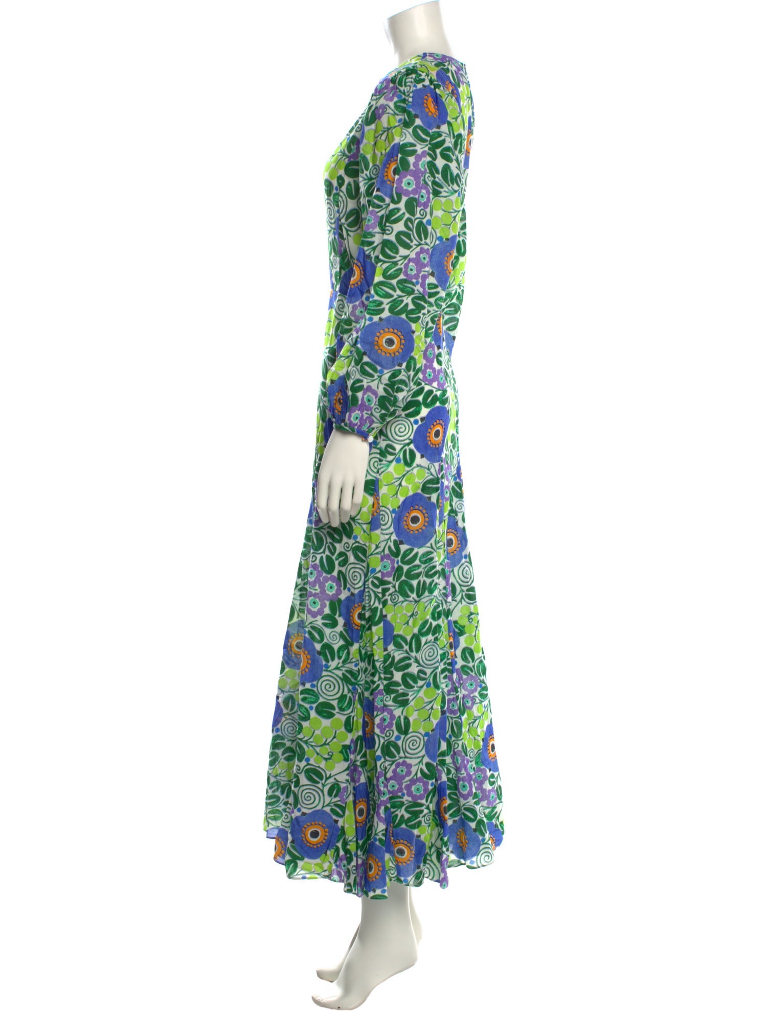 RHODE Floral Print Long Dress