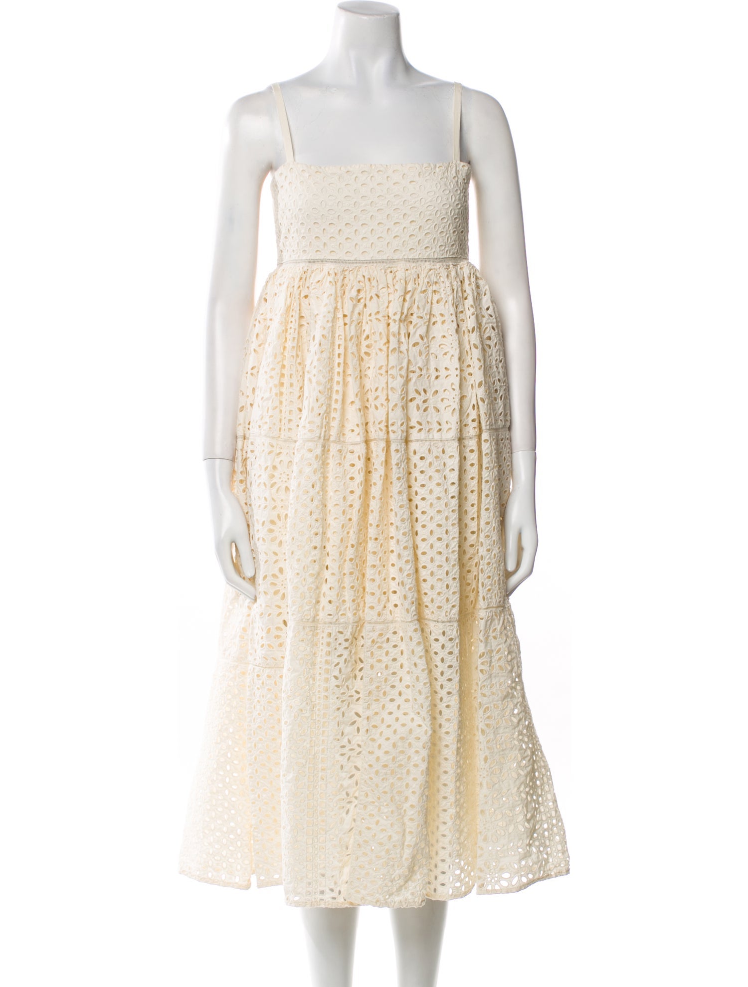 RHODE Square Neckline Midi Length Dress w/ Tags