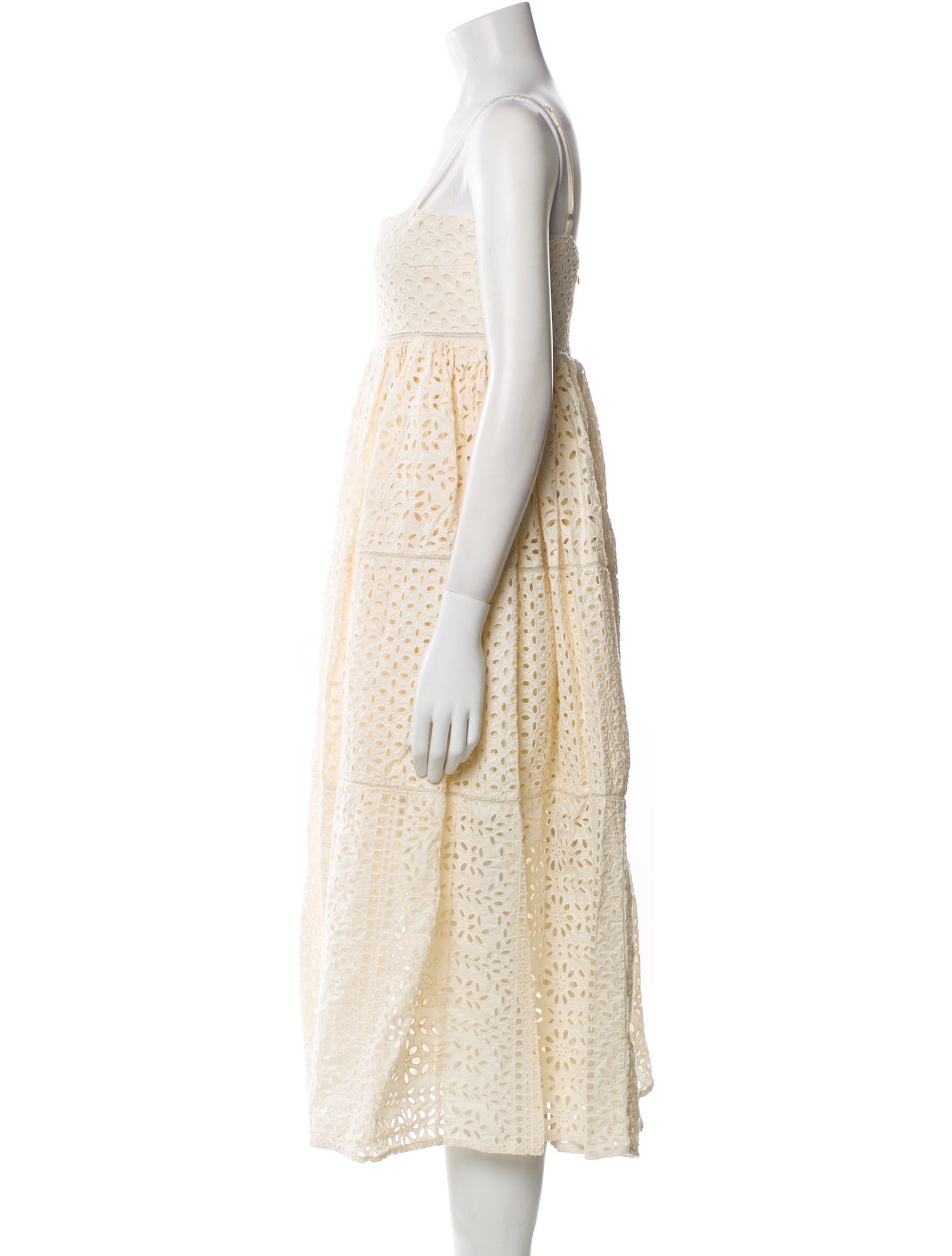 RHODE Square Neckline Midi Length Dress w/ Tags