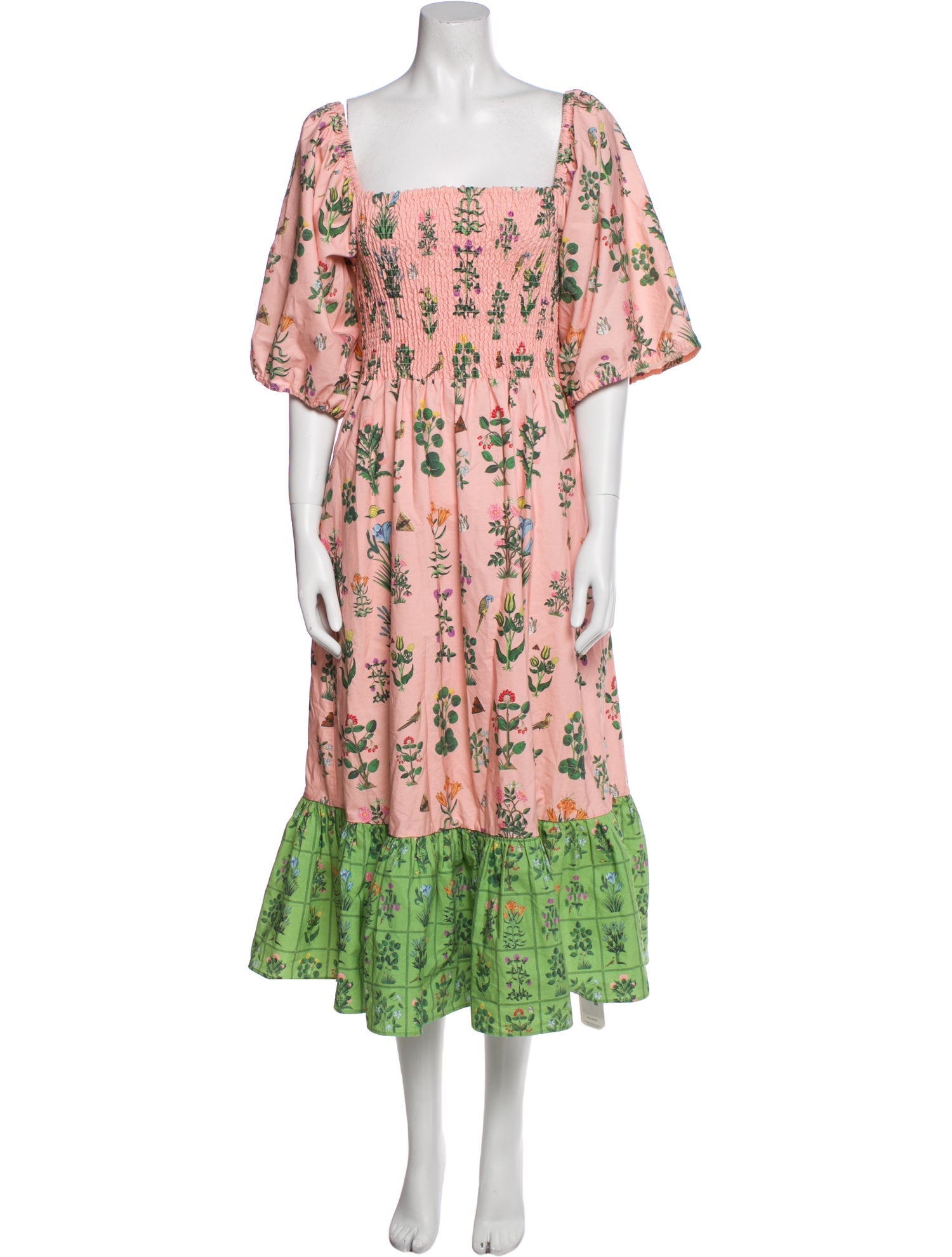 RHODE Floral Print Long Dress