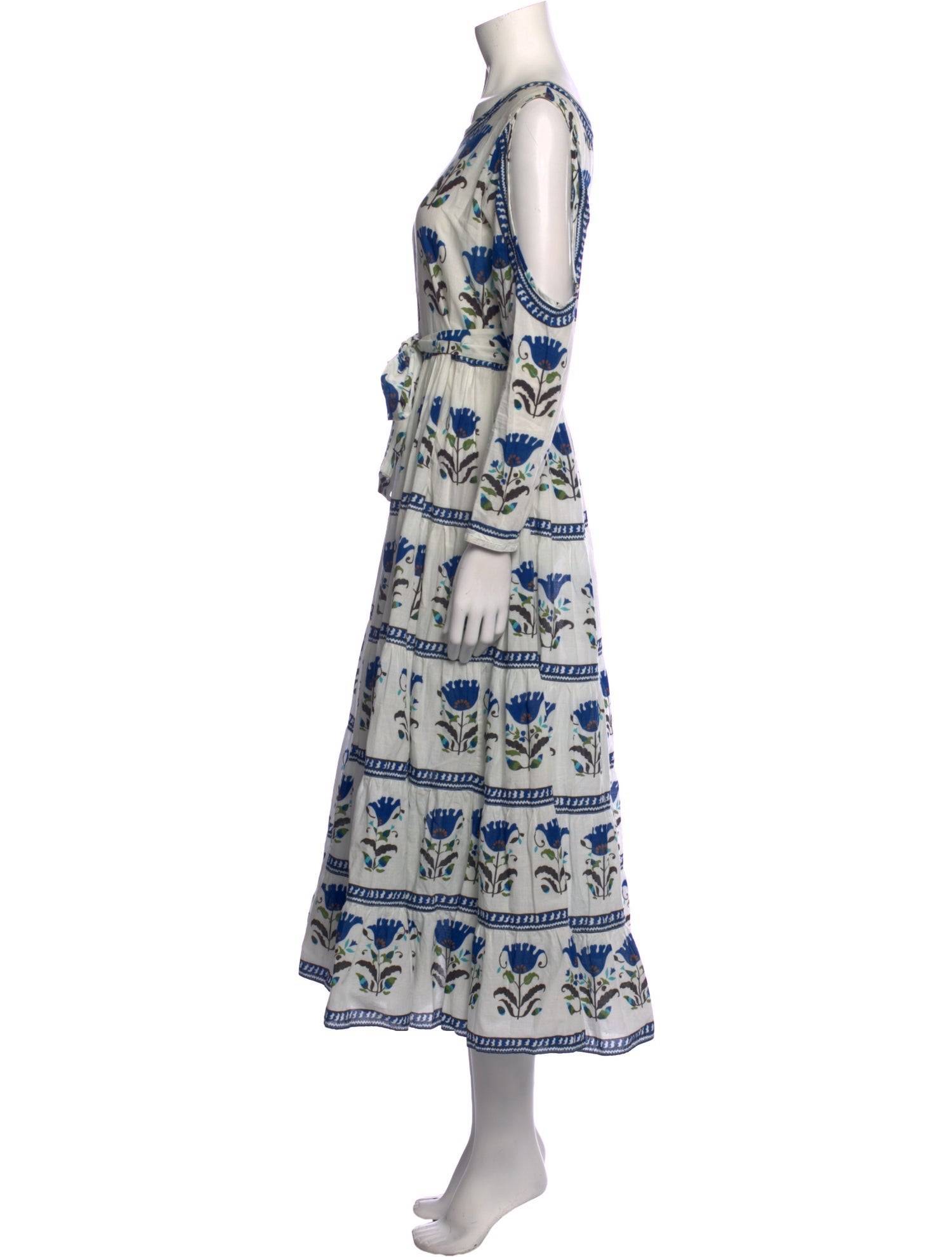 RHODE Floral Print Long Dress