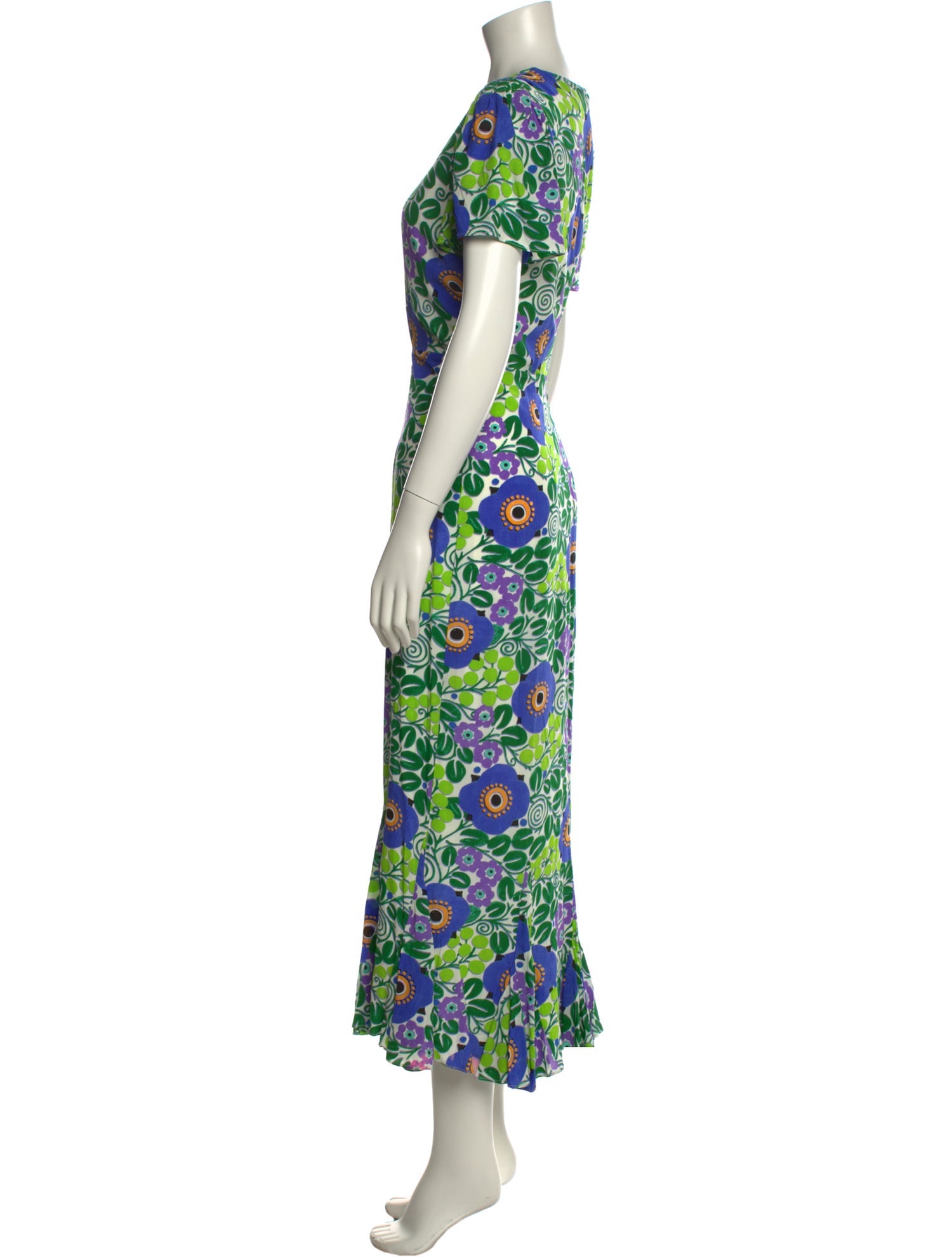 RHODE Floral Print Long Dress