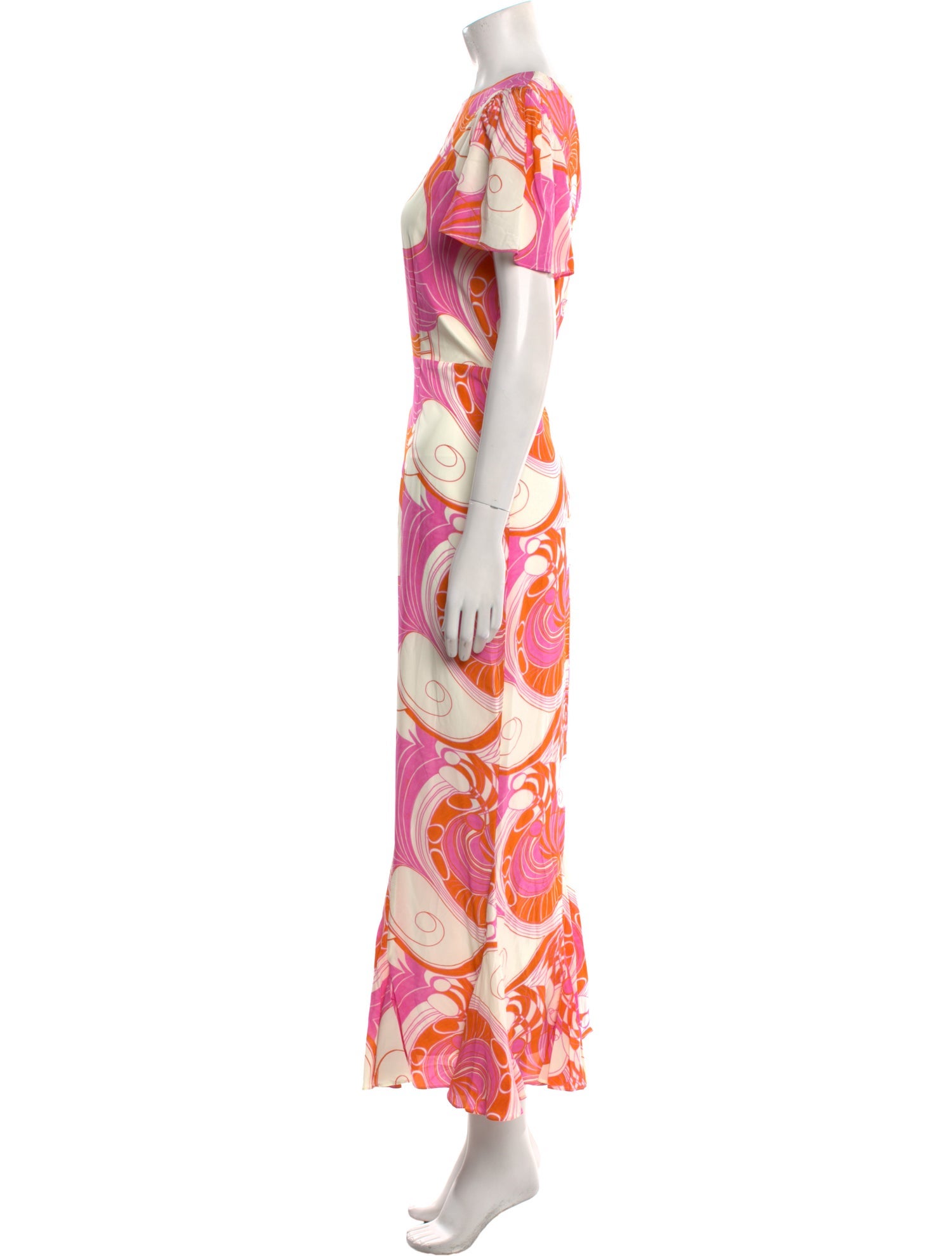 RHODE Floral Print Long Dress