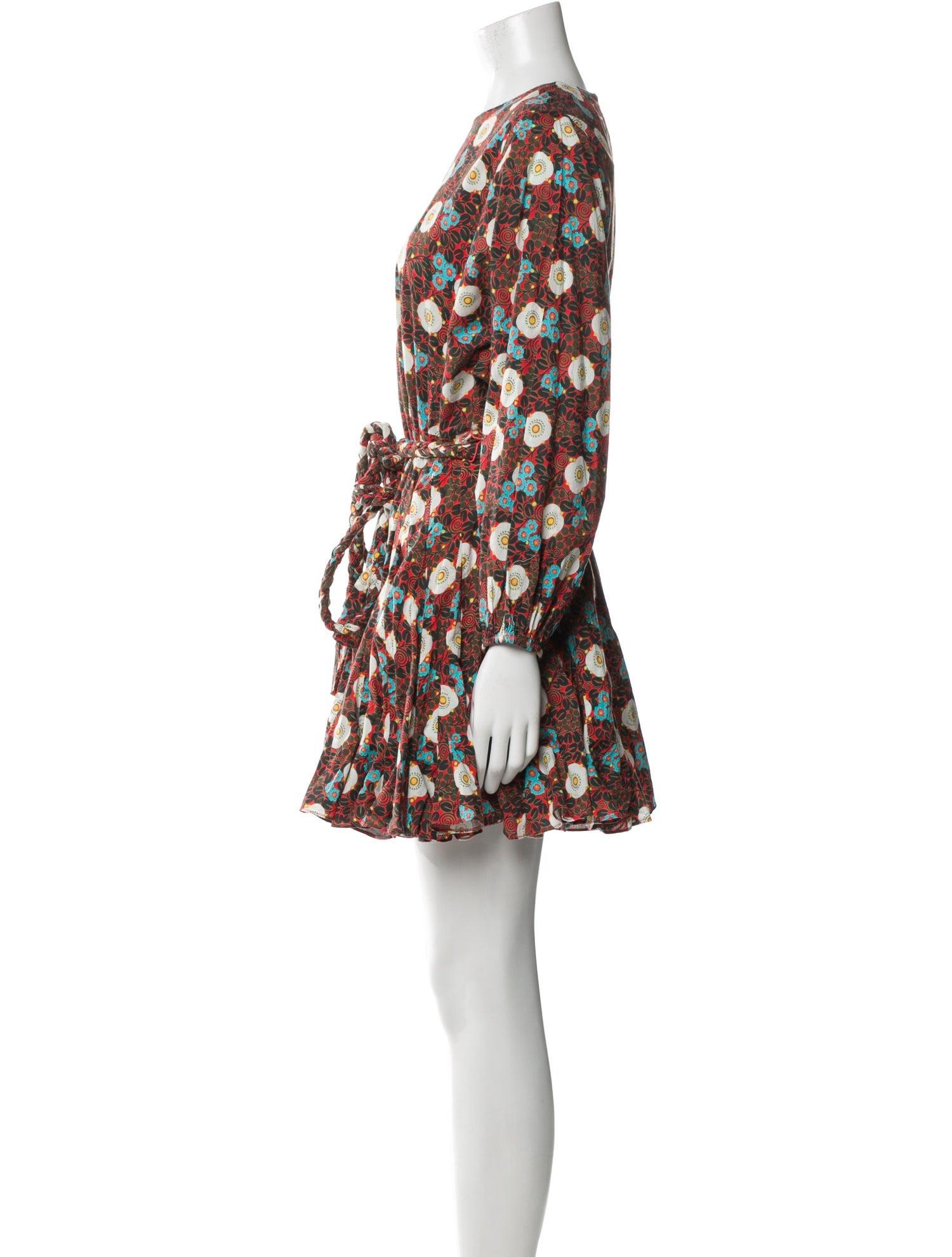 RHODE Floral Print Mini Dress