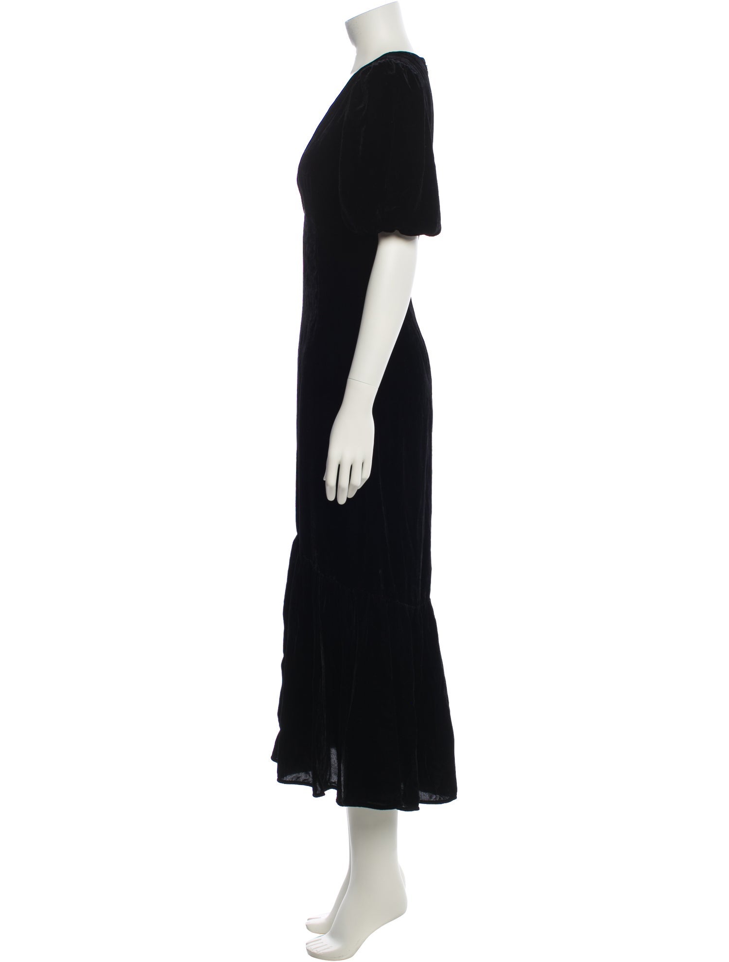 RHODE V-Neck Long Dress