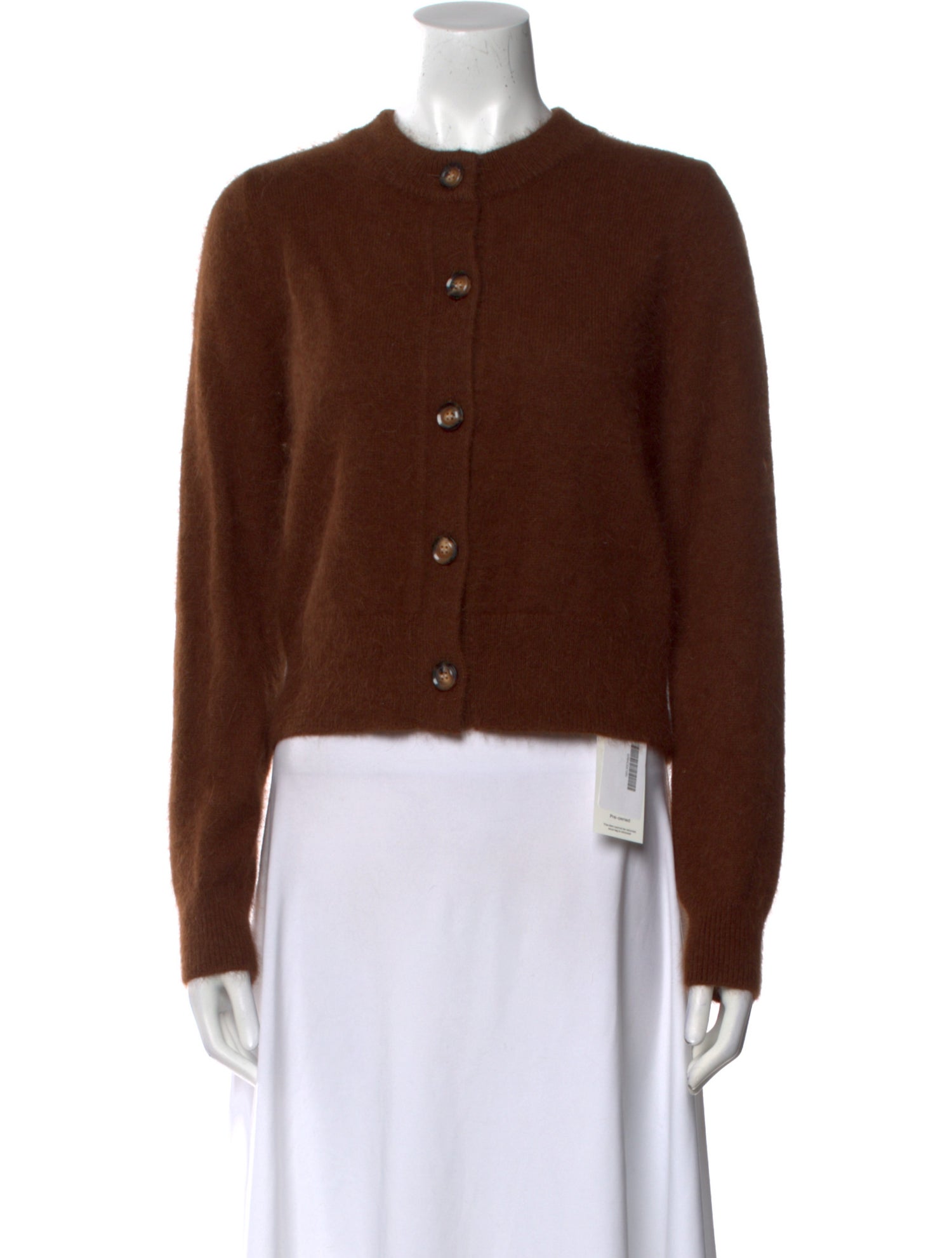 RHODE Mock Neck Long Sleeve Crop Top