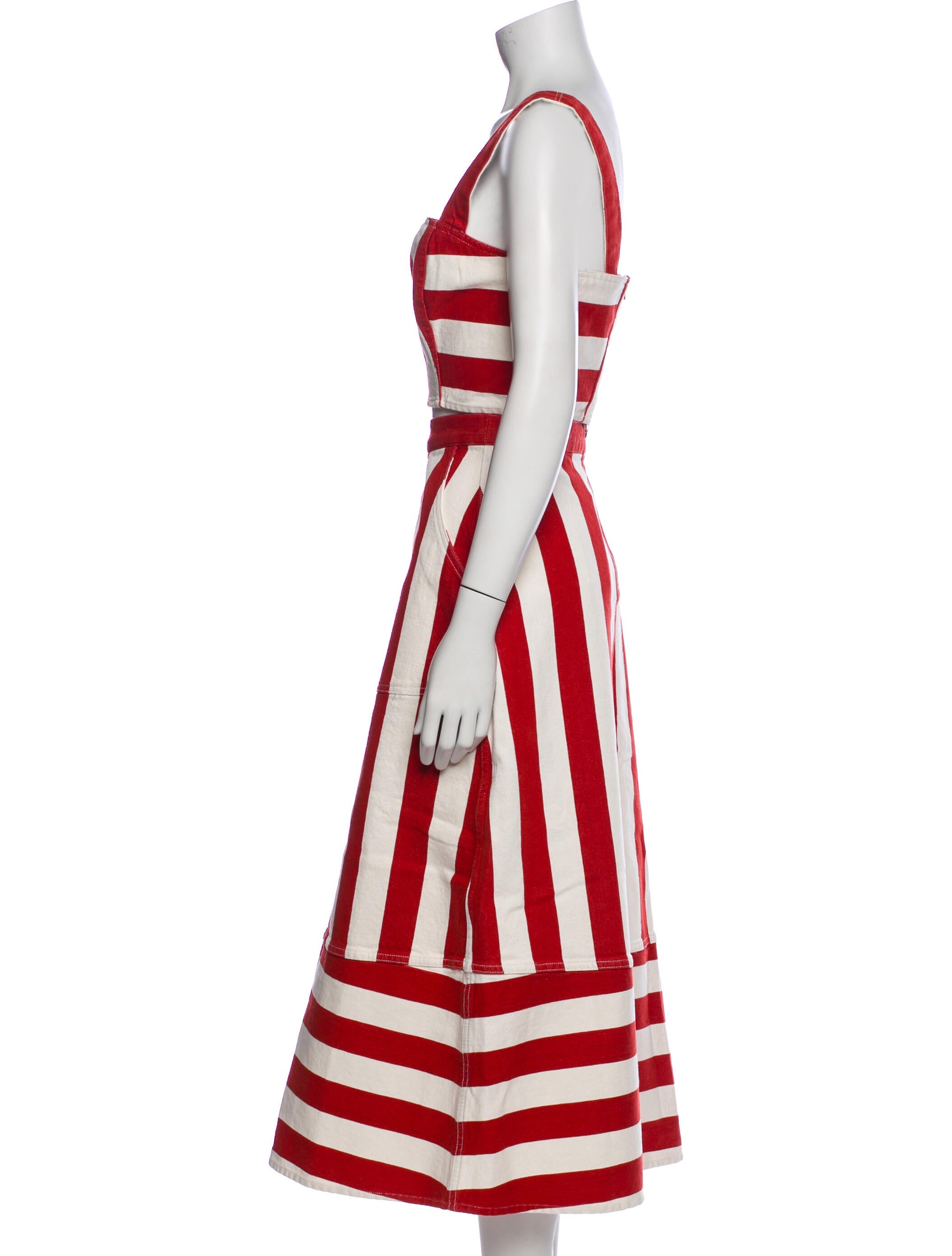 RHODE Striped Skirt Set