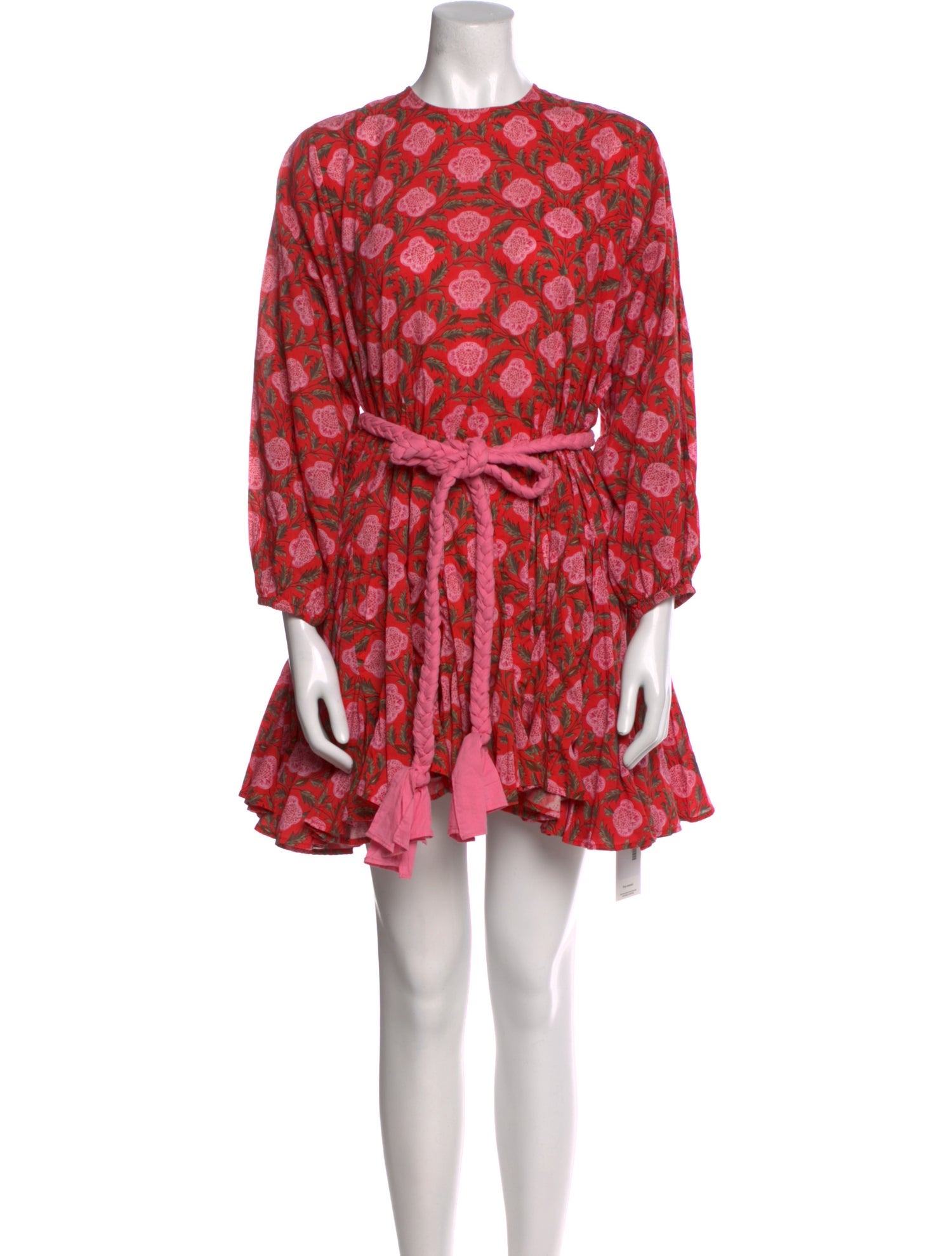 RHODE Floral Print Mini Dress