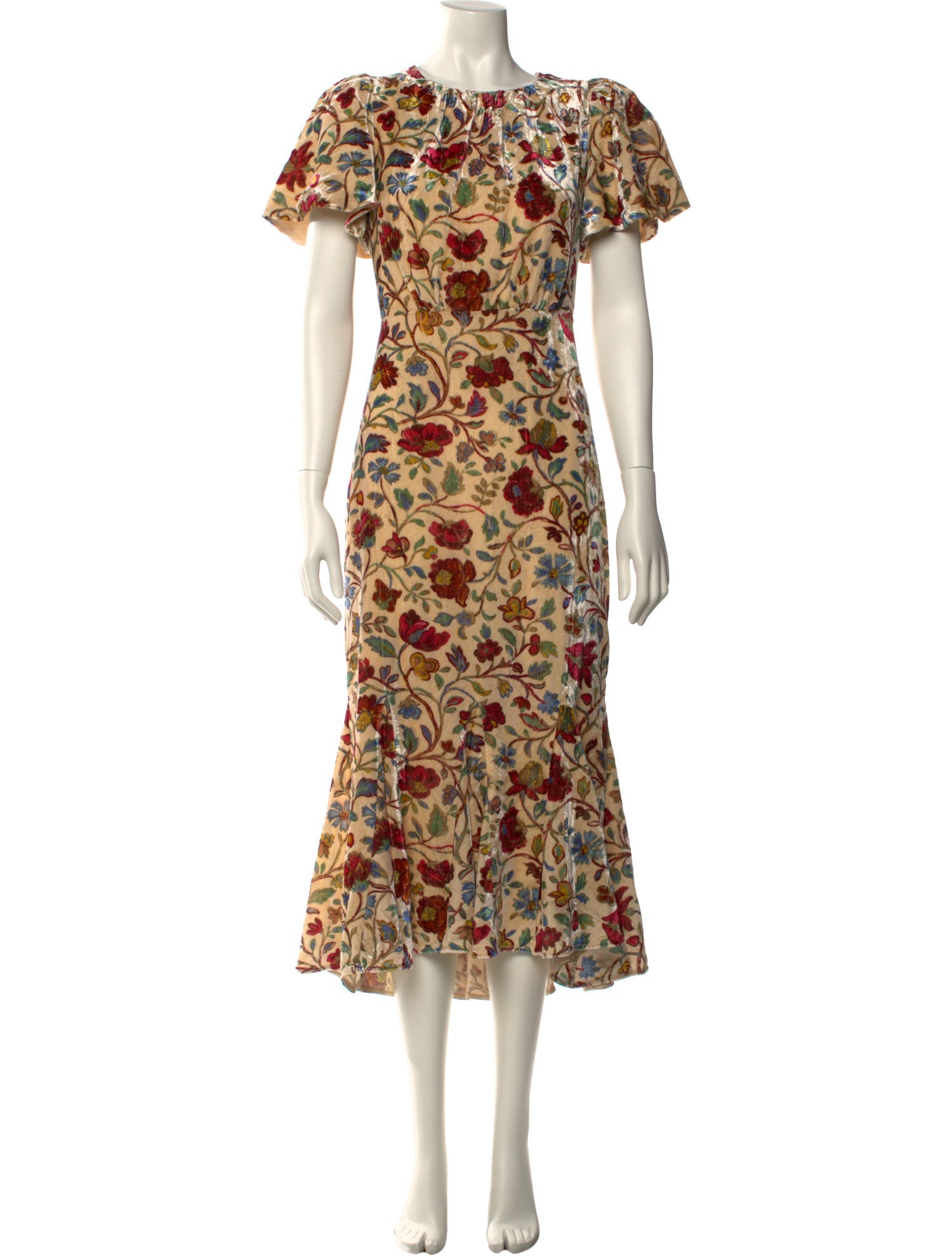 RHODE Floral Print Long Dress w/ Tags