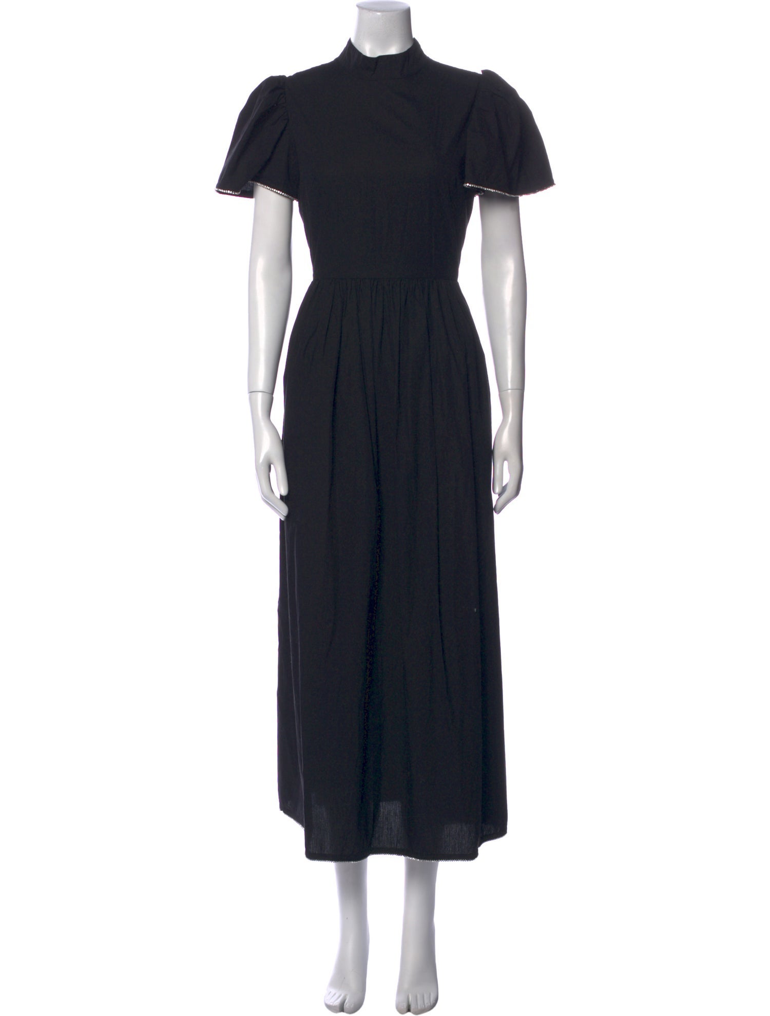 RHODE Mock Neck Long Dress