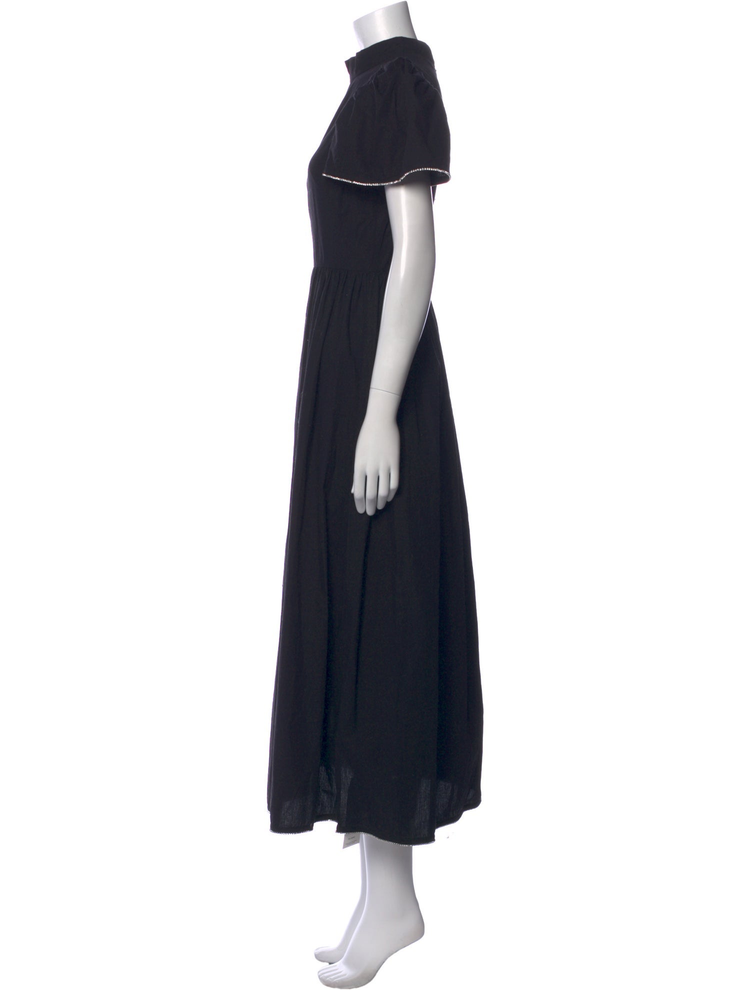 RHODE Mock Neck Long Dress
