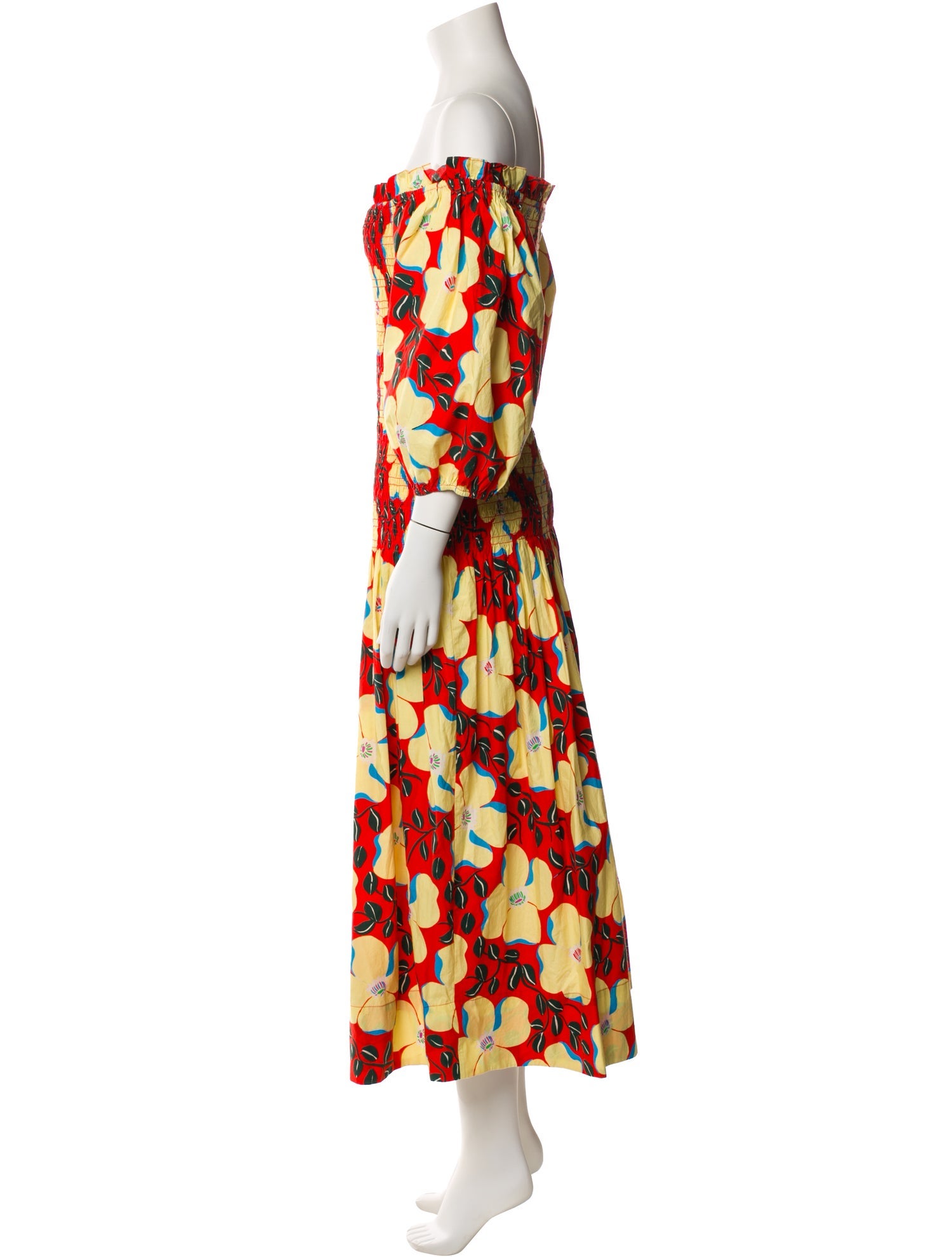 RHODE Floral Print Long Dress