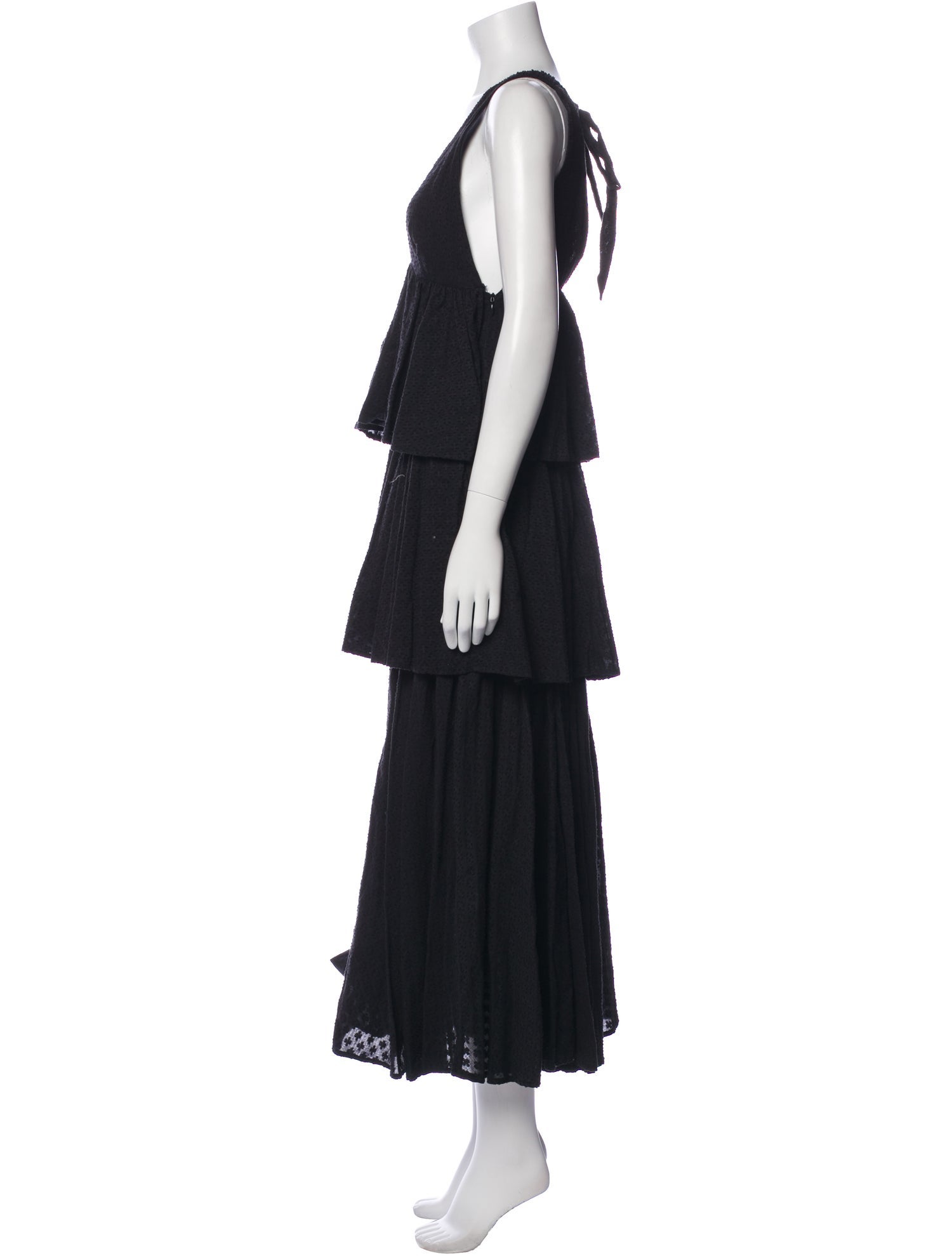 RHODE V-Neck Long Dress