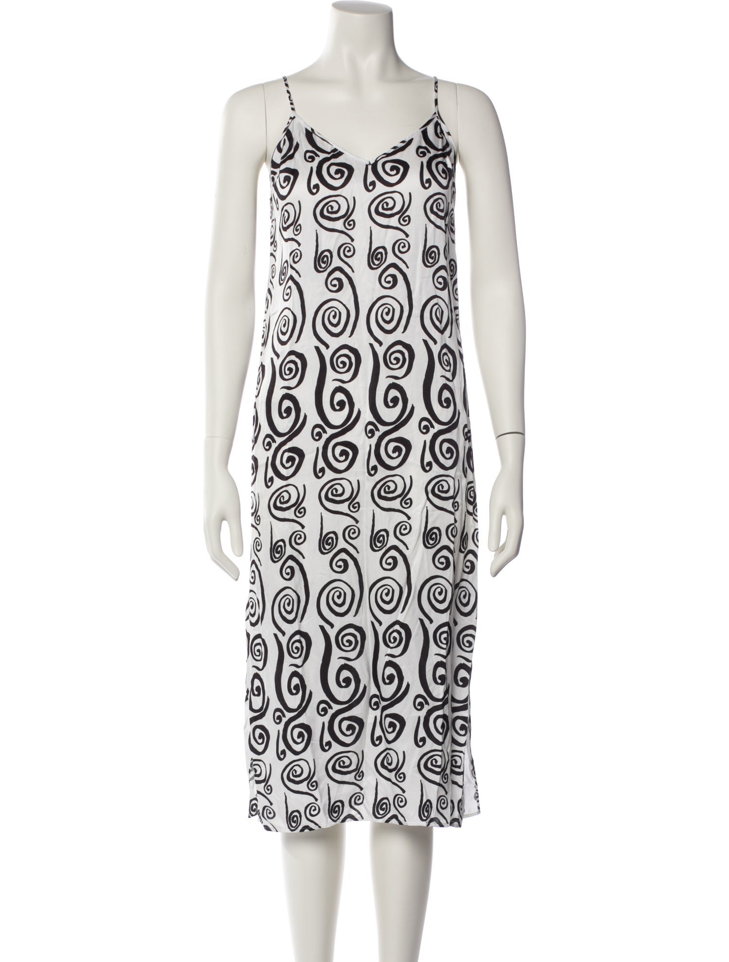 RHODE Printed Midi Length Dress
