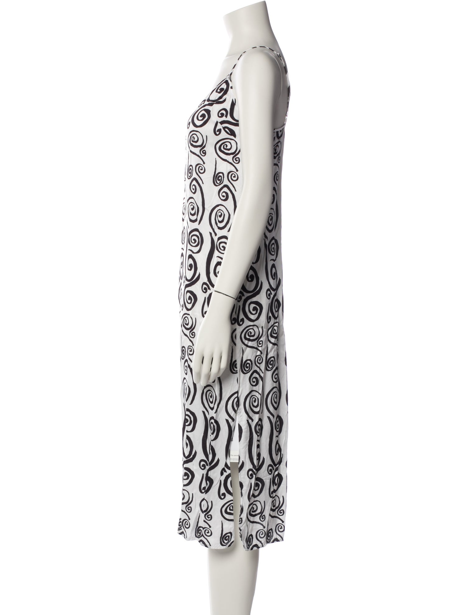 RHODE Printed Midi Length Dress