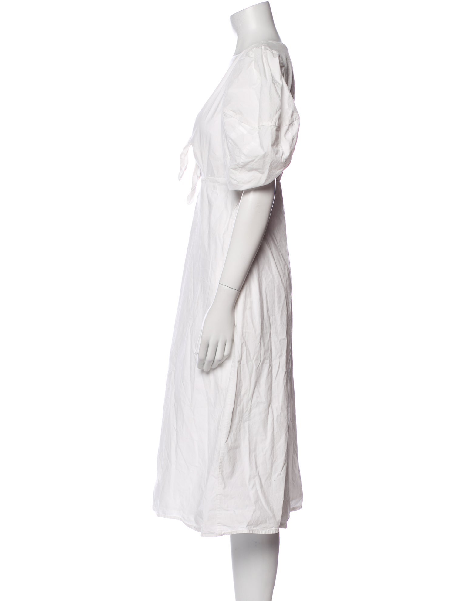 RHODE V-Neck Midi Length Dress