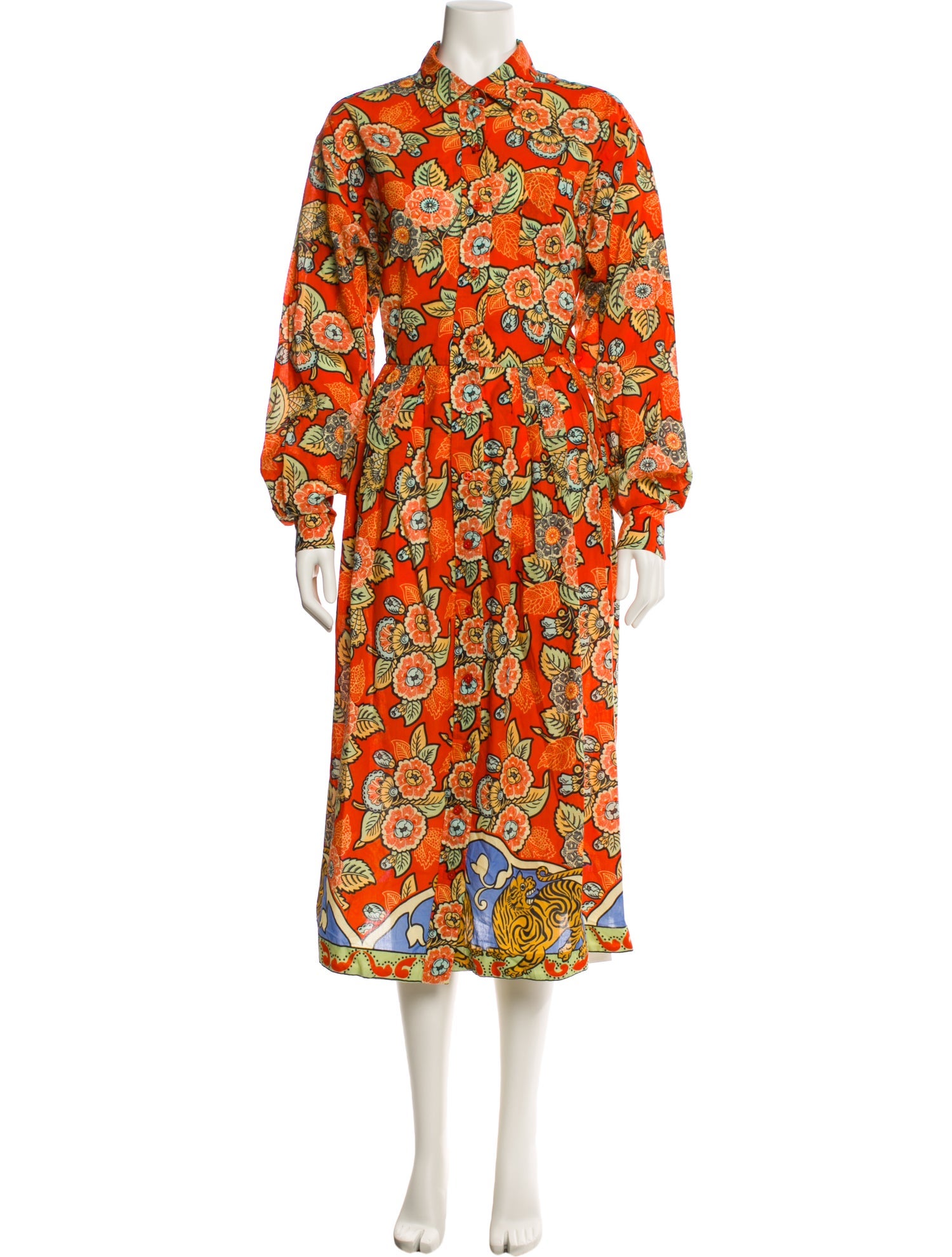 RHODE Floral Print Long Dress