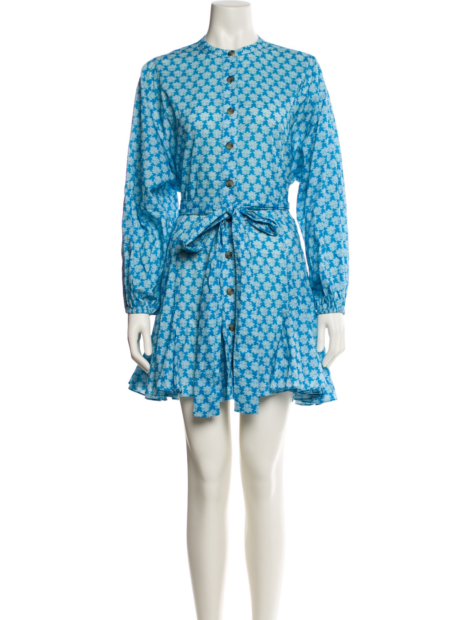 RHODE Floral Print Mini Dress