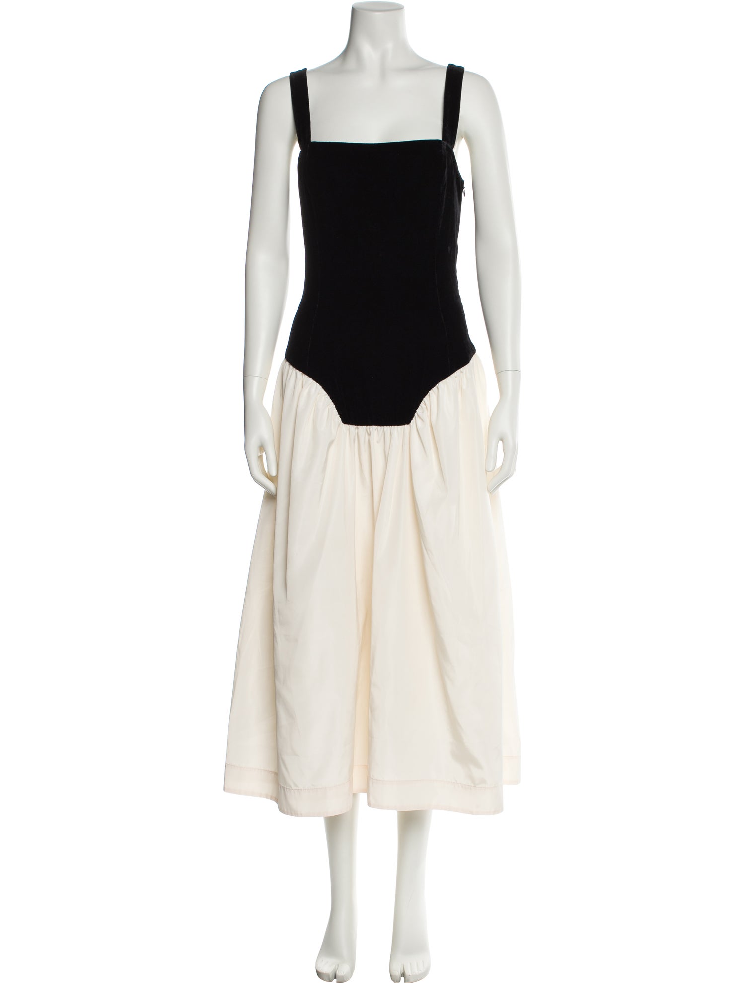 RHODE Square Neckline Long Dress