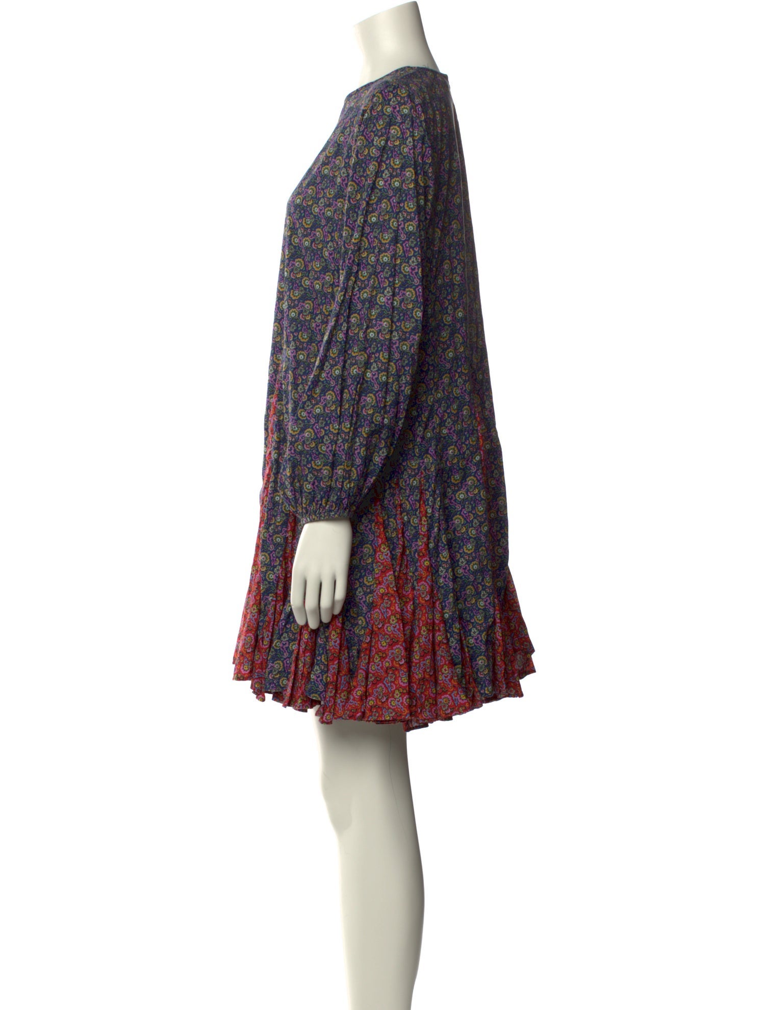 RHODE Floral Print Mini Dress