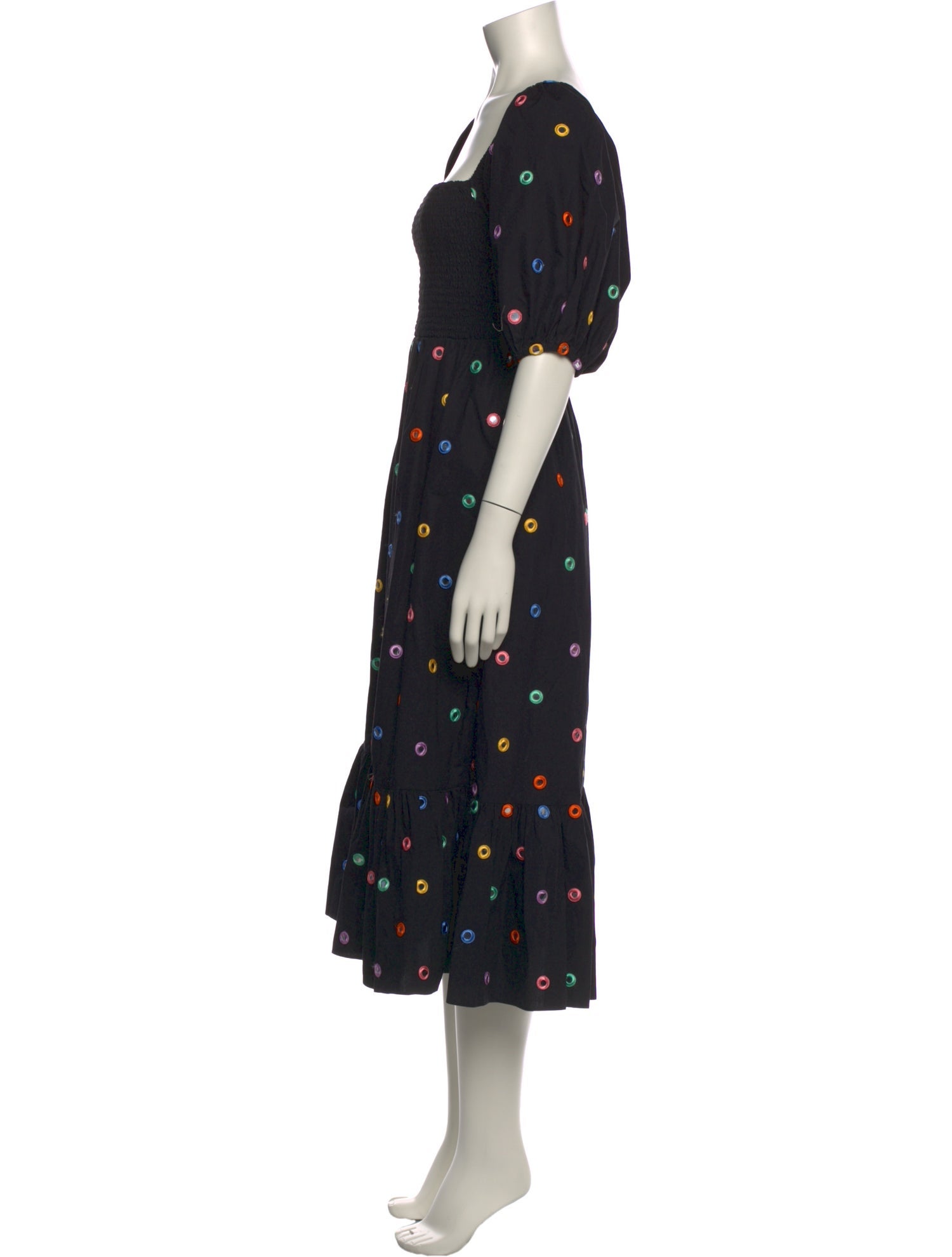RHODE Printed Midi Length Dress