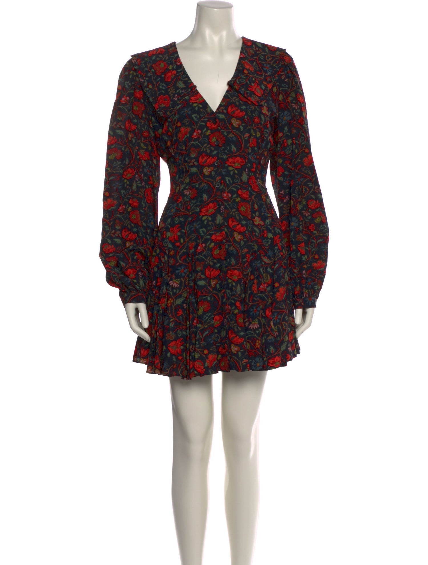 RHODE Floral Print Mini Dress