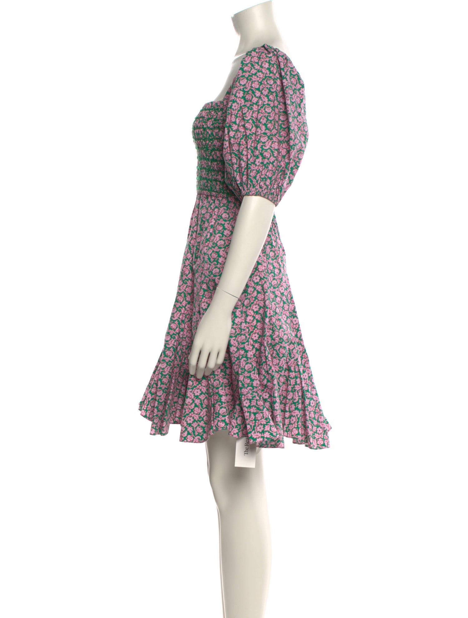 RHODE Floral Print Mini Dress