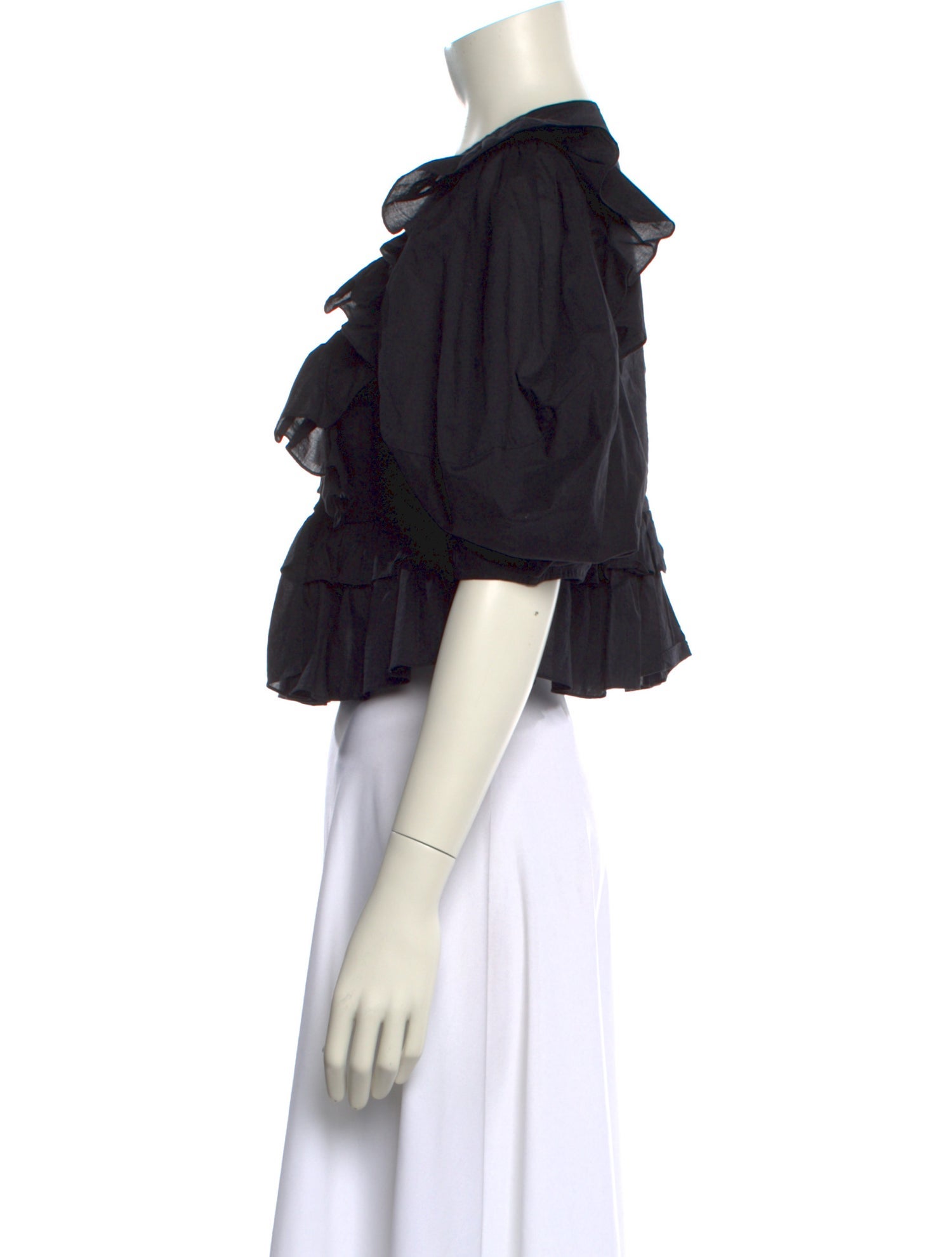 RHODE V-Neck Short Sleeve Crop Top