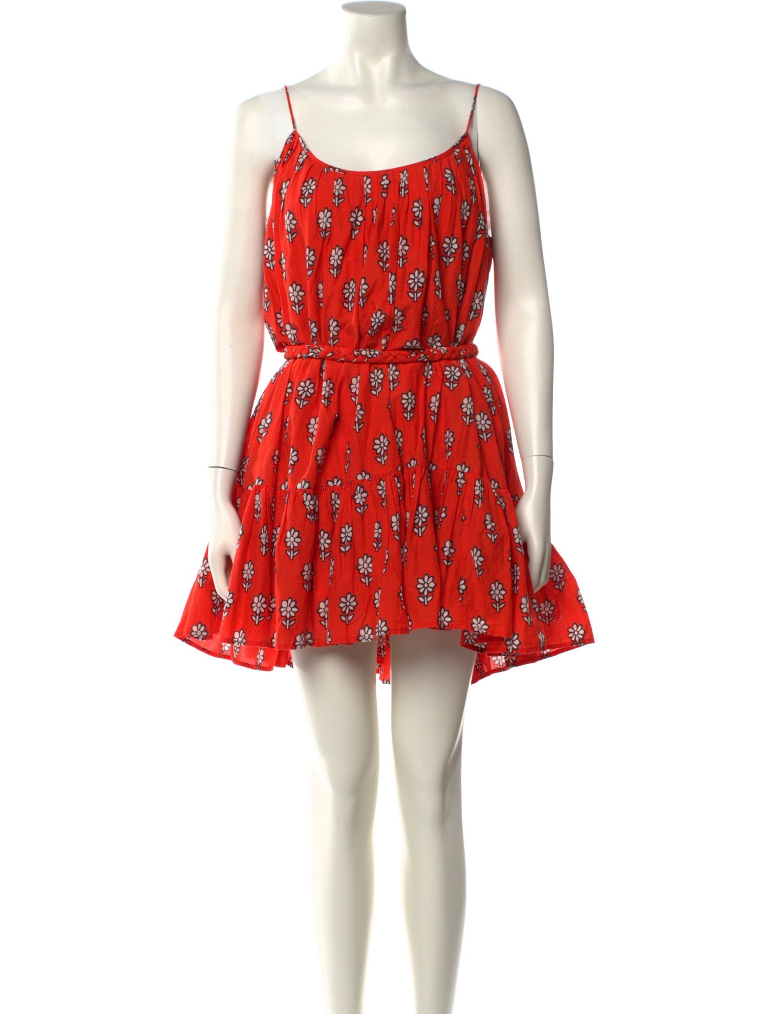 RHODE Floral Print Mini Dress