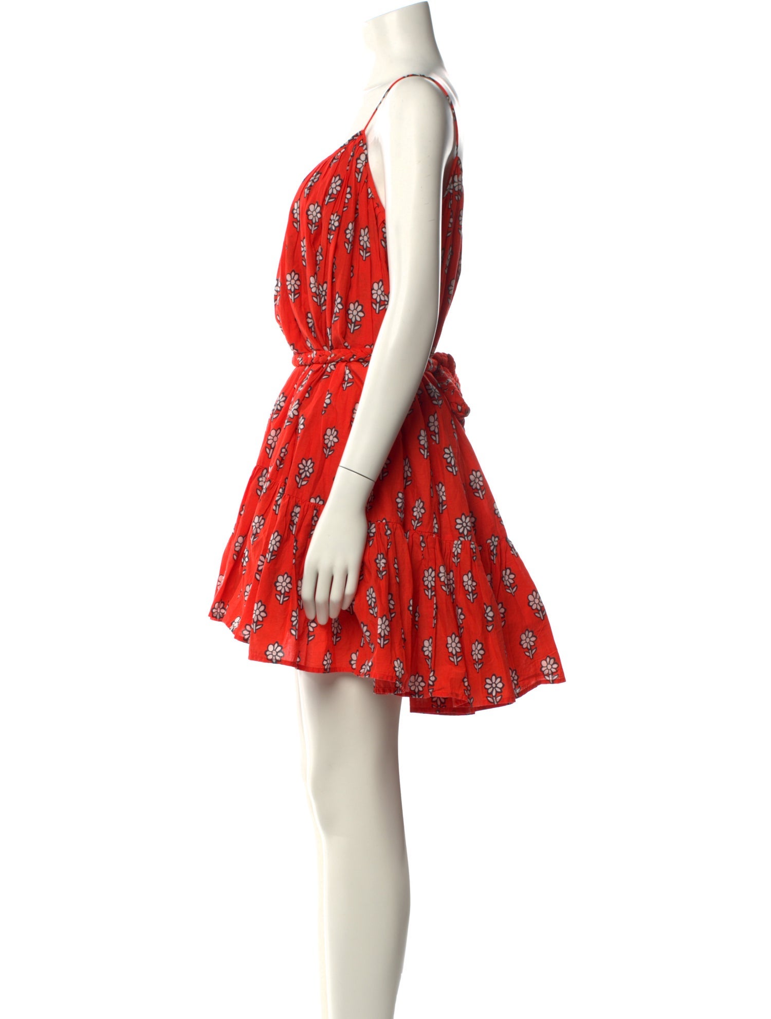 RHODE Floral Print Mini Dress