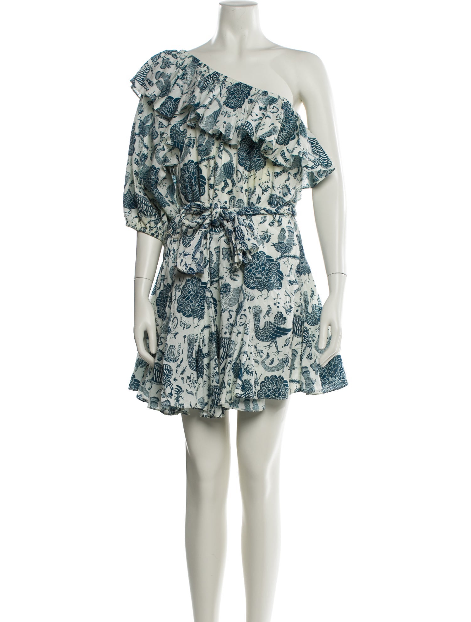 RHODE Floral Print Mini Dress