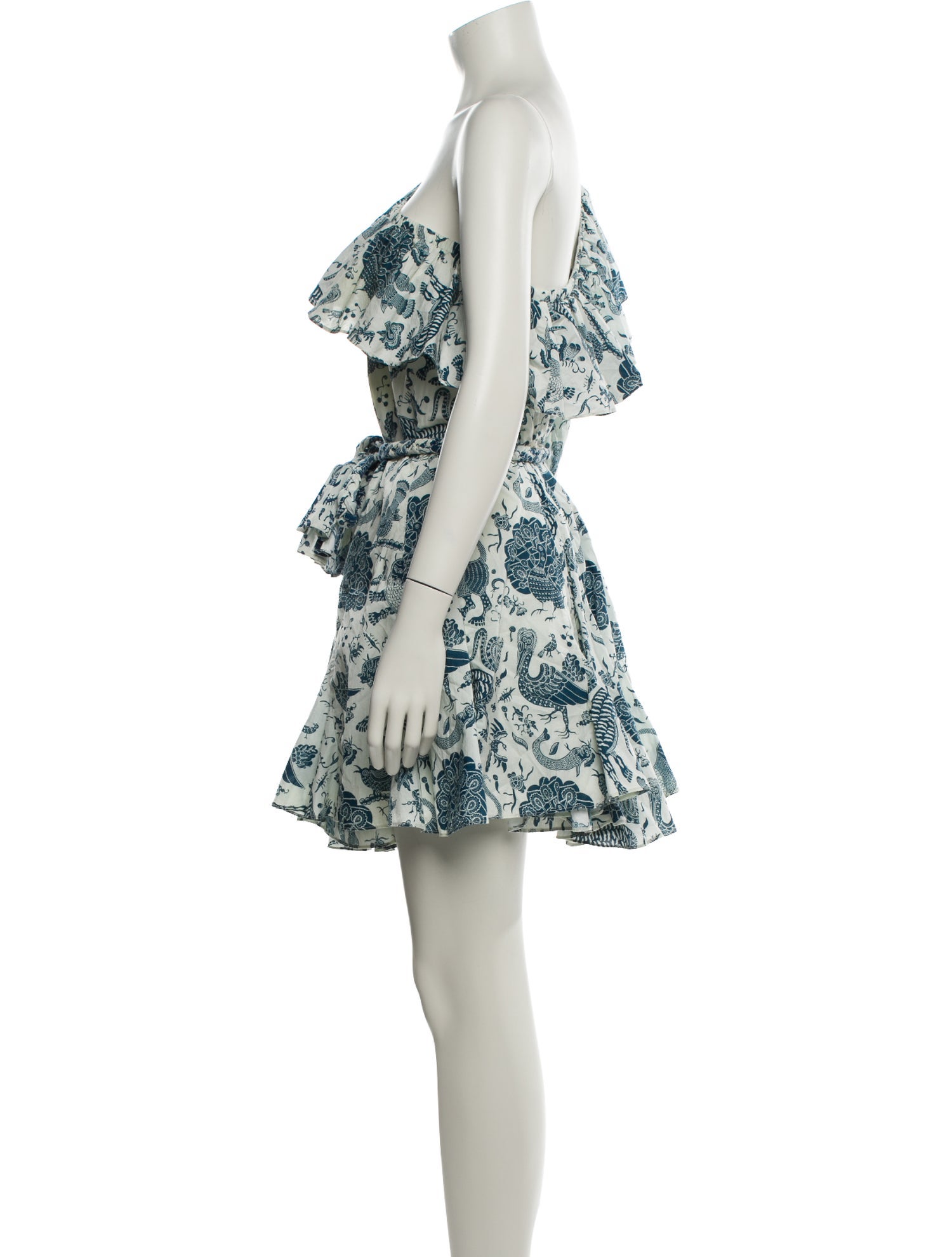 RHODE Floral Print Mini Dress