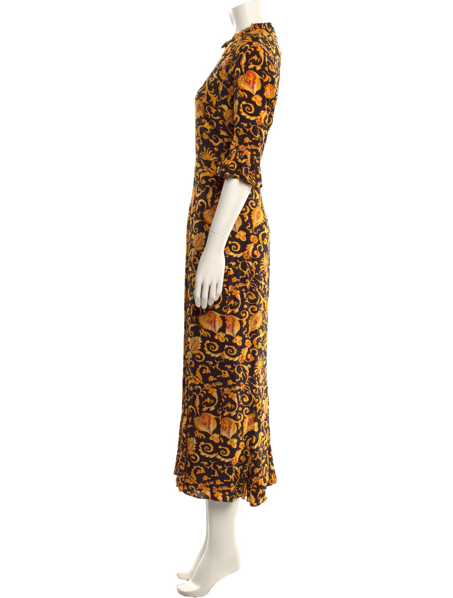 RHODE Printed Long Dress