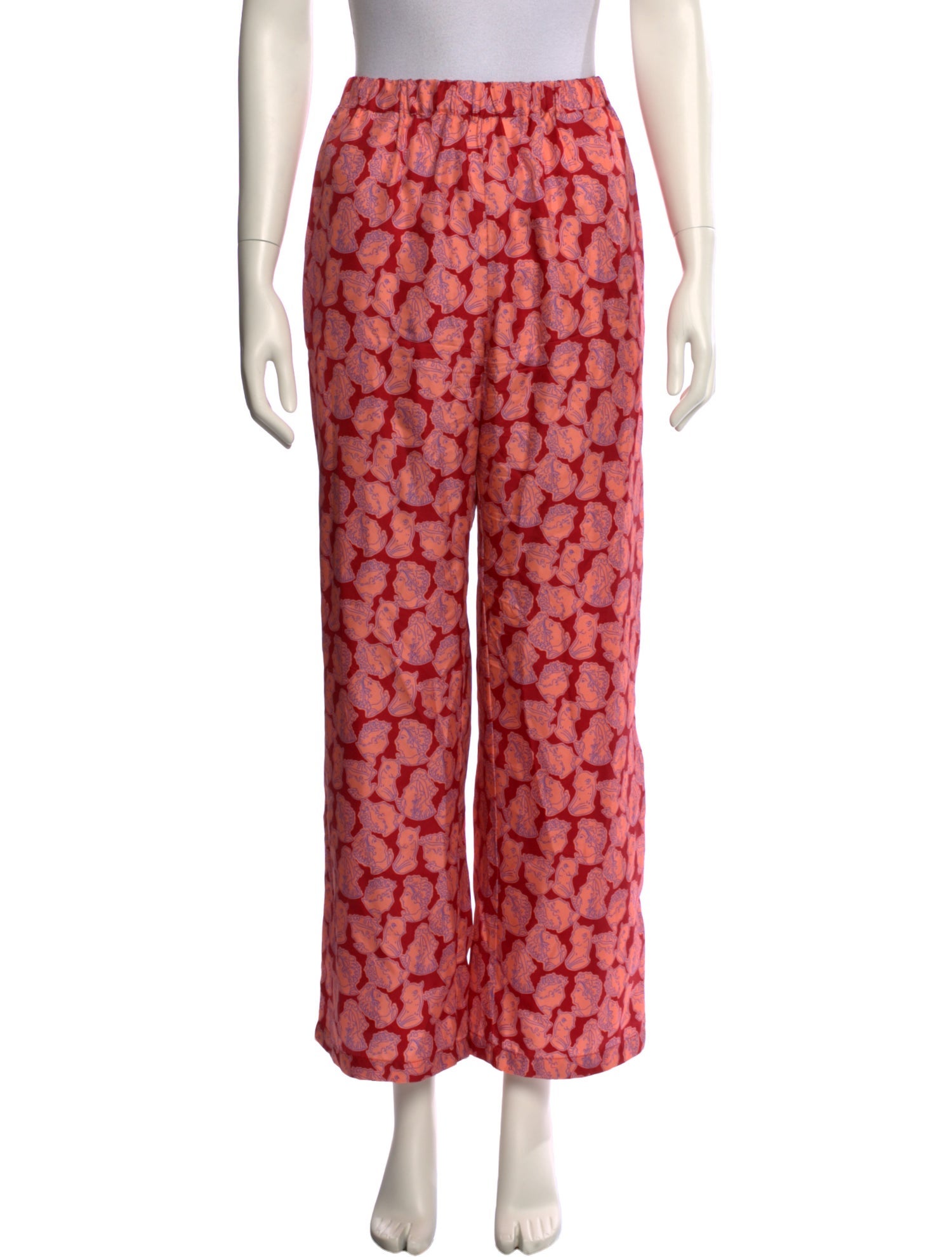 RHODE Silk Wide Leg Pants
