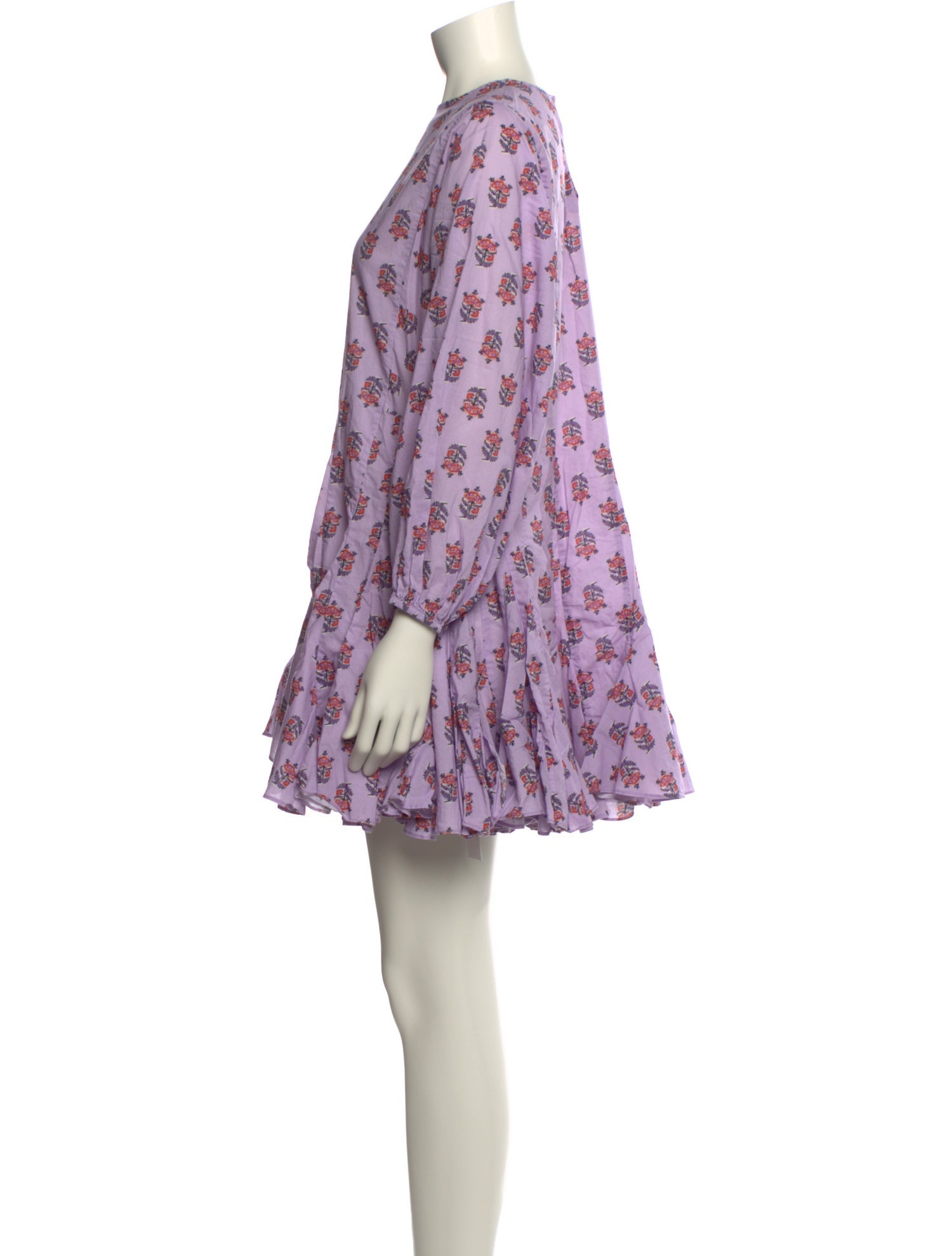 RHODE Floral Print Mini Dress