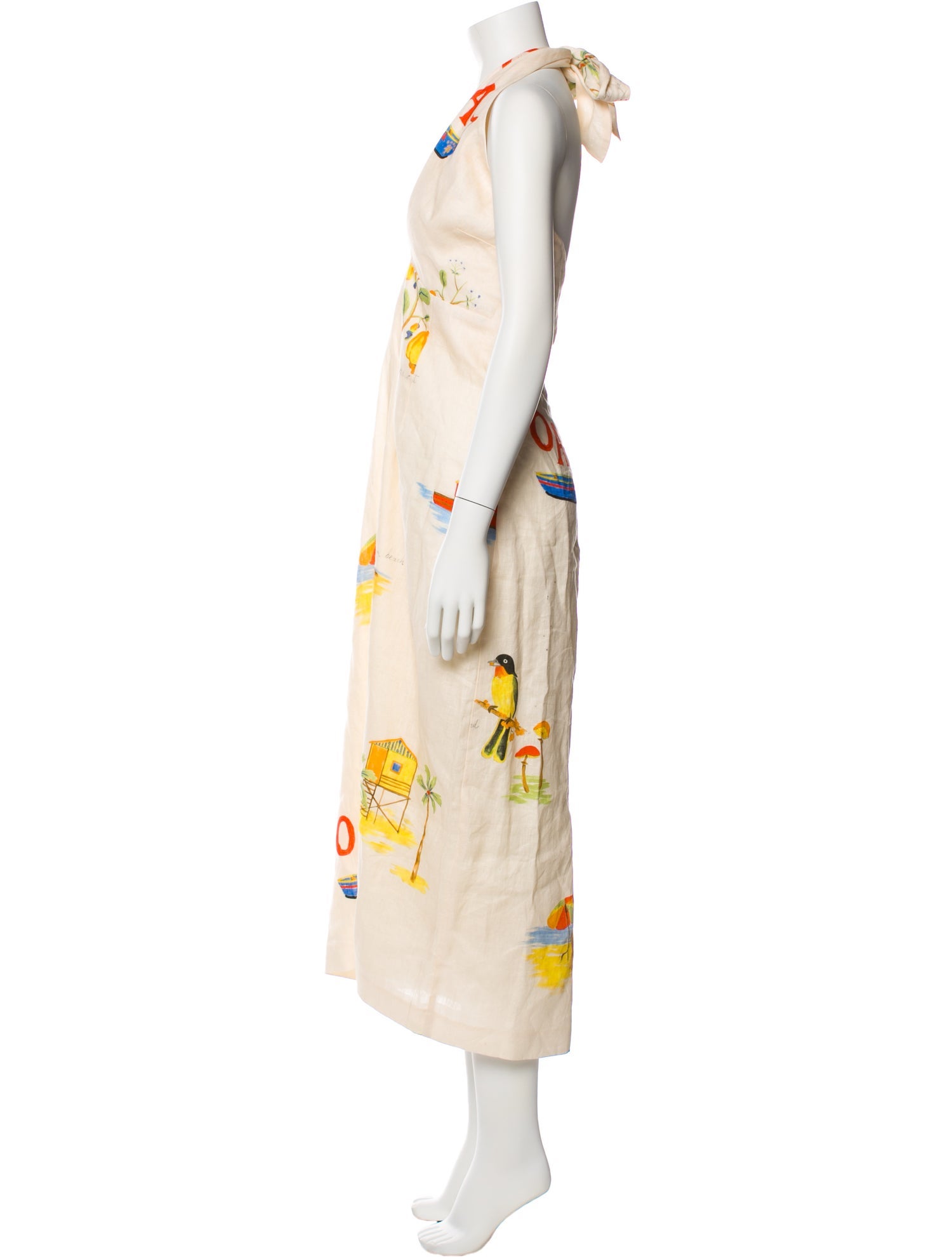 RHODE Linen Long Dress