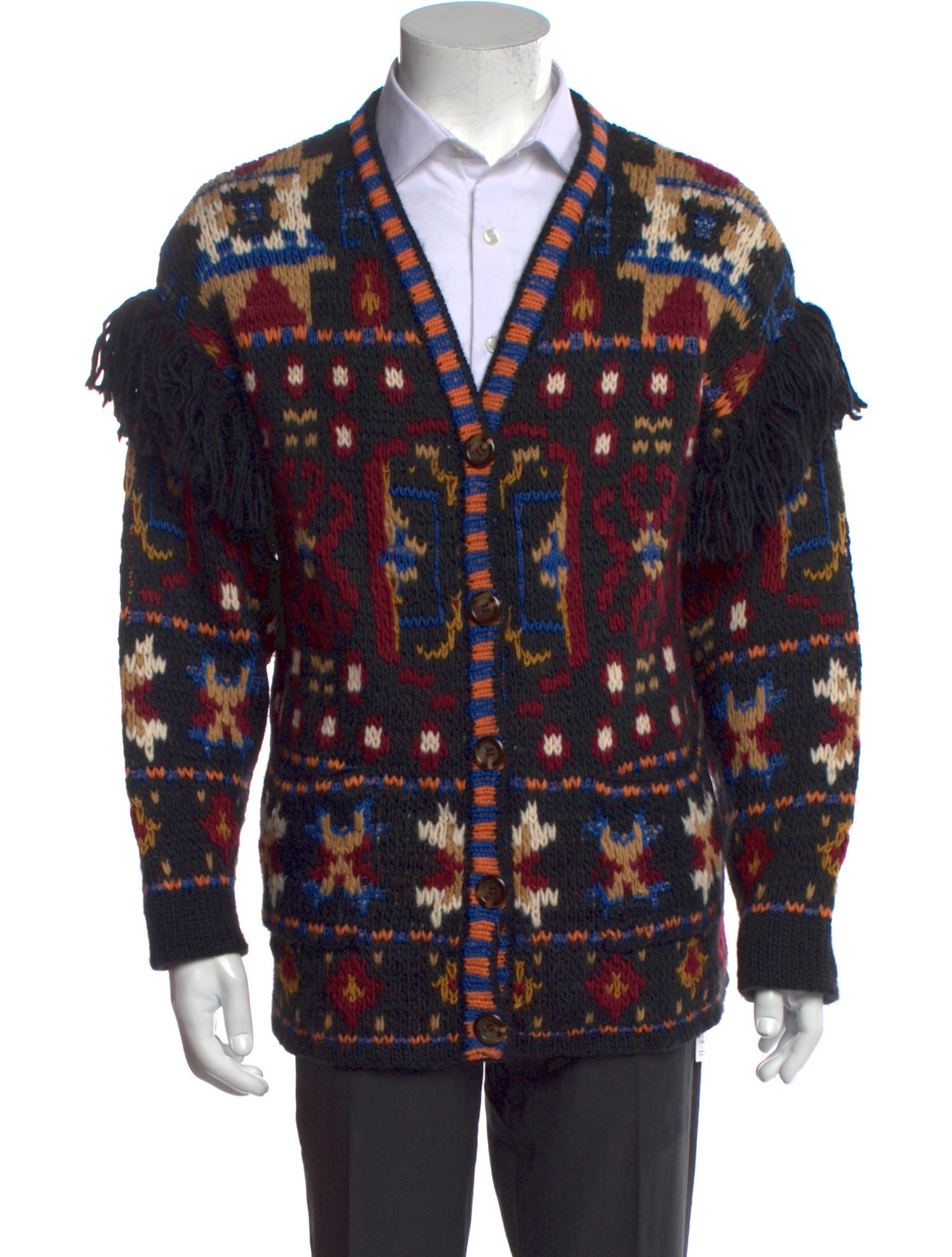 RHODE Printed V-Neck Cardigan