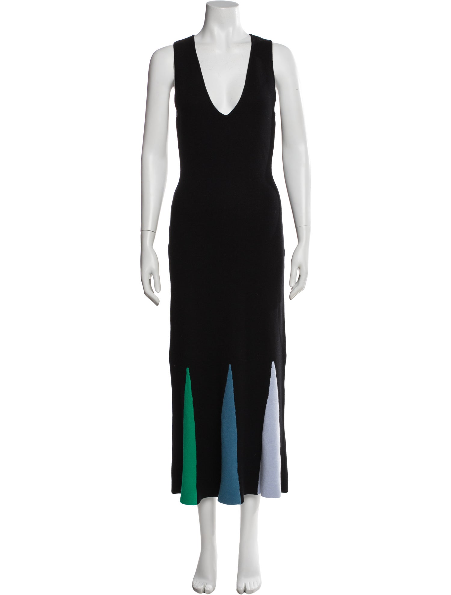 RHODE V-Neck Long Dress