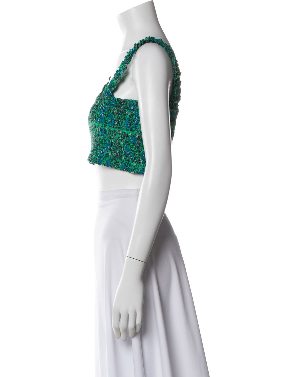 RHODE Patterned Square Neckline Crop Top - image 2