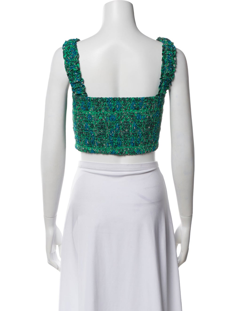 RHODE Patterned Square Neckline Crop Top - image 3