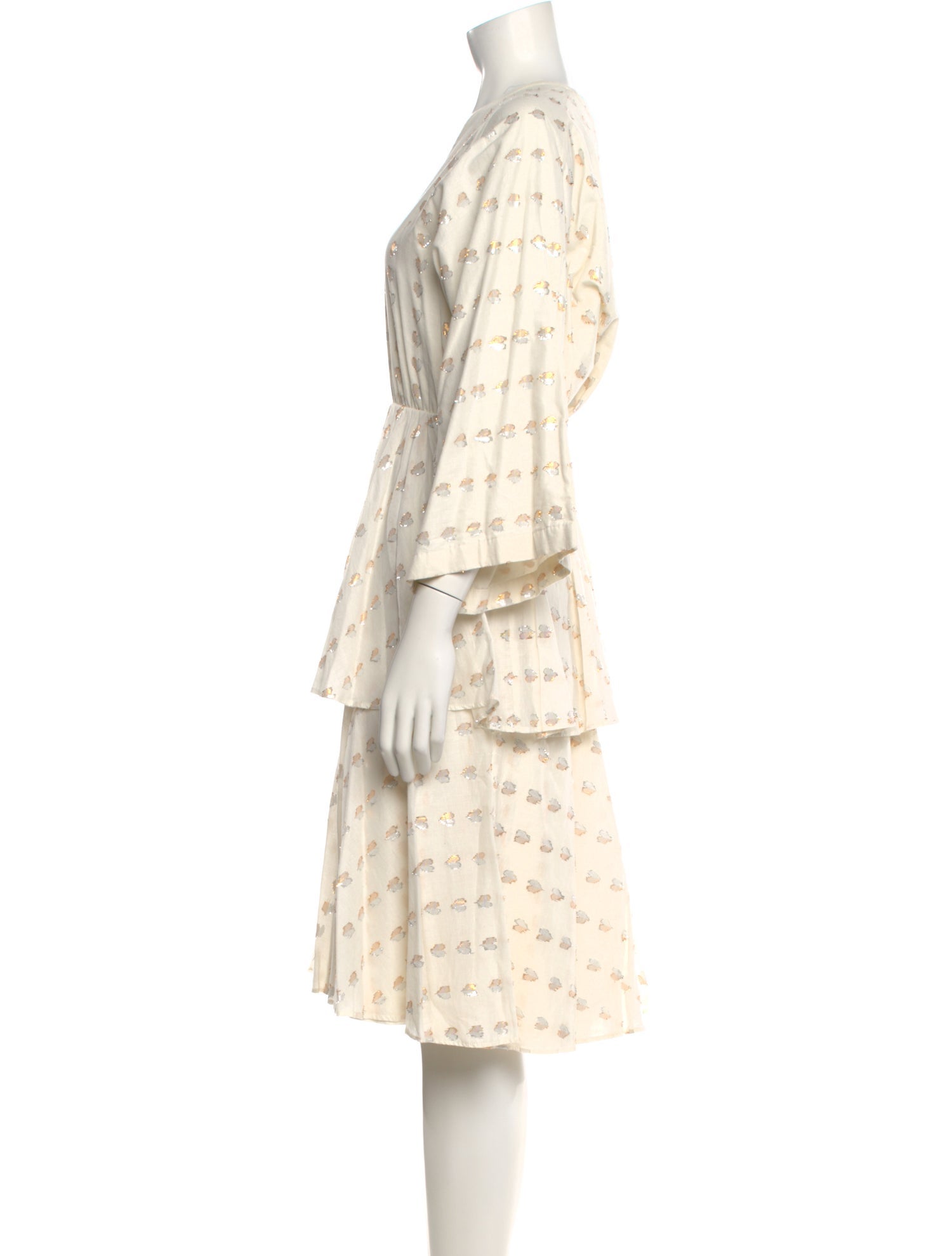 RHODE Printed Midi Length Dress